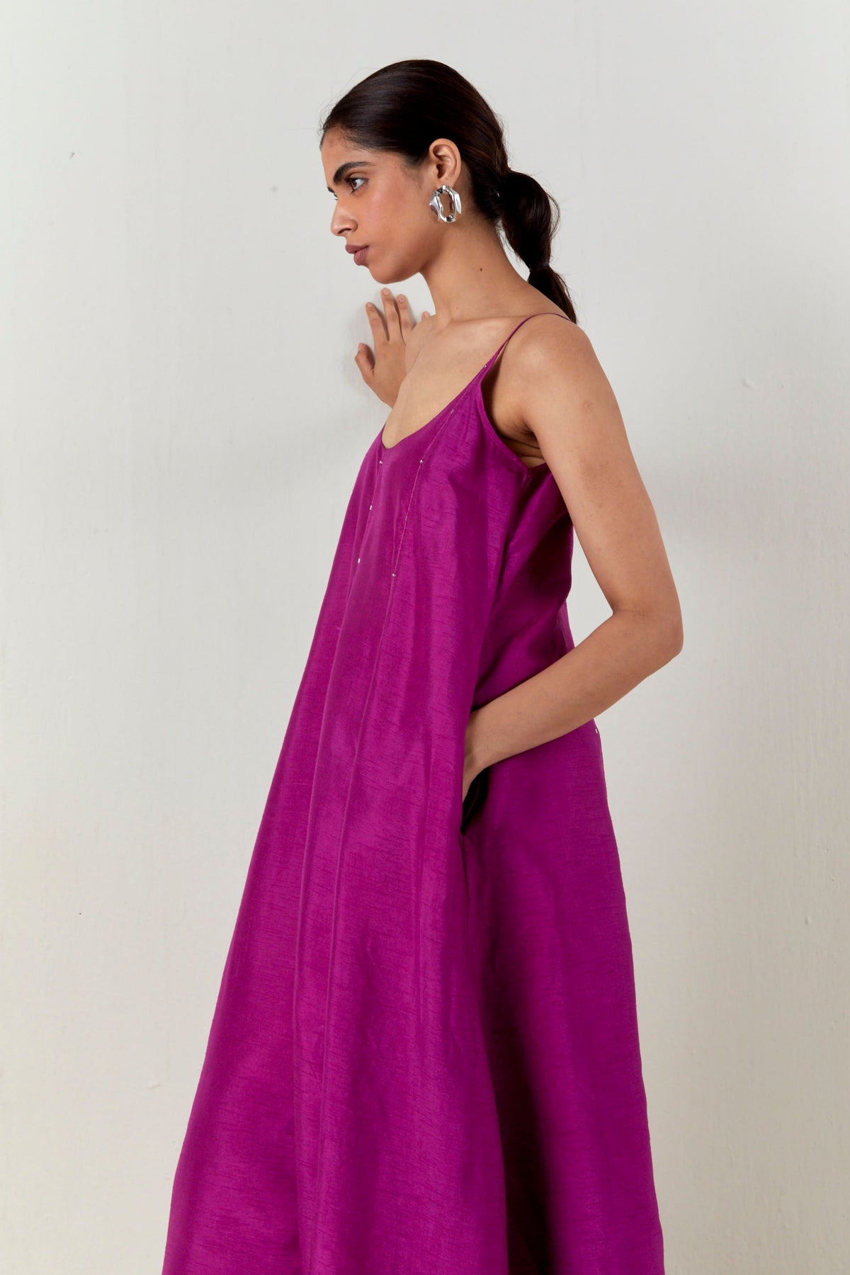 Paneled Embroidered Tunic Set
