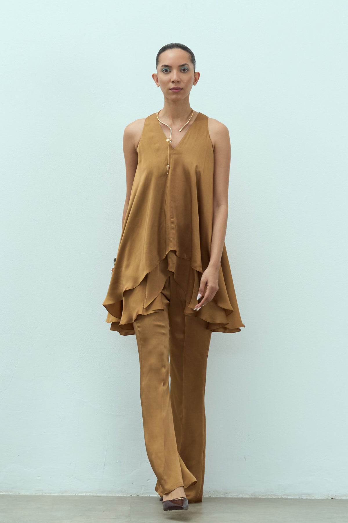 Fawn Gold Dahlia Set
