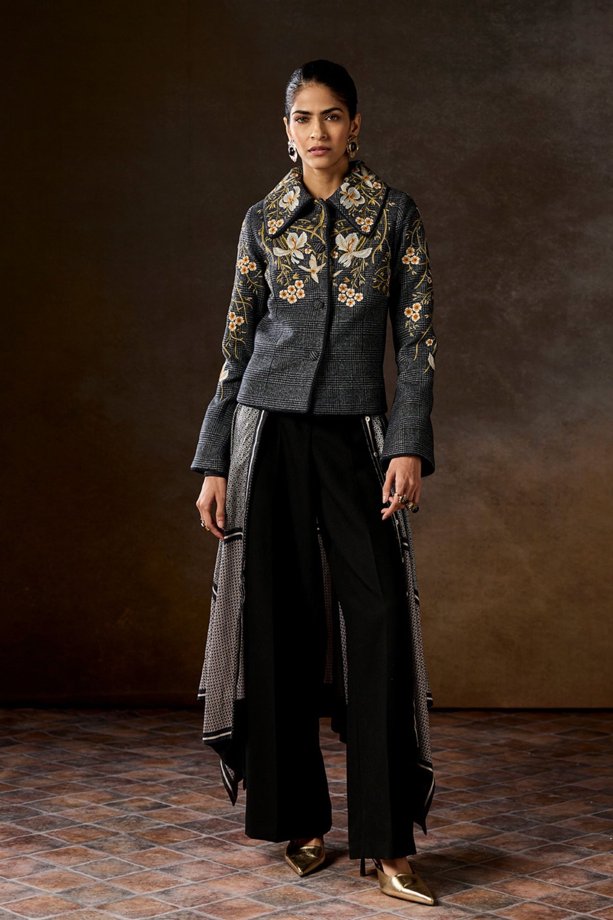 Rheia Grey Flannel Jacket