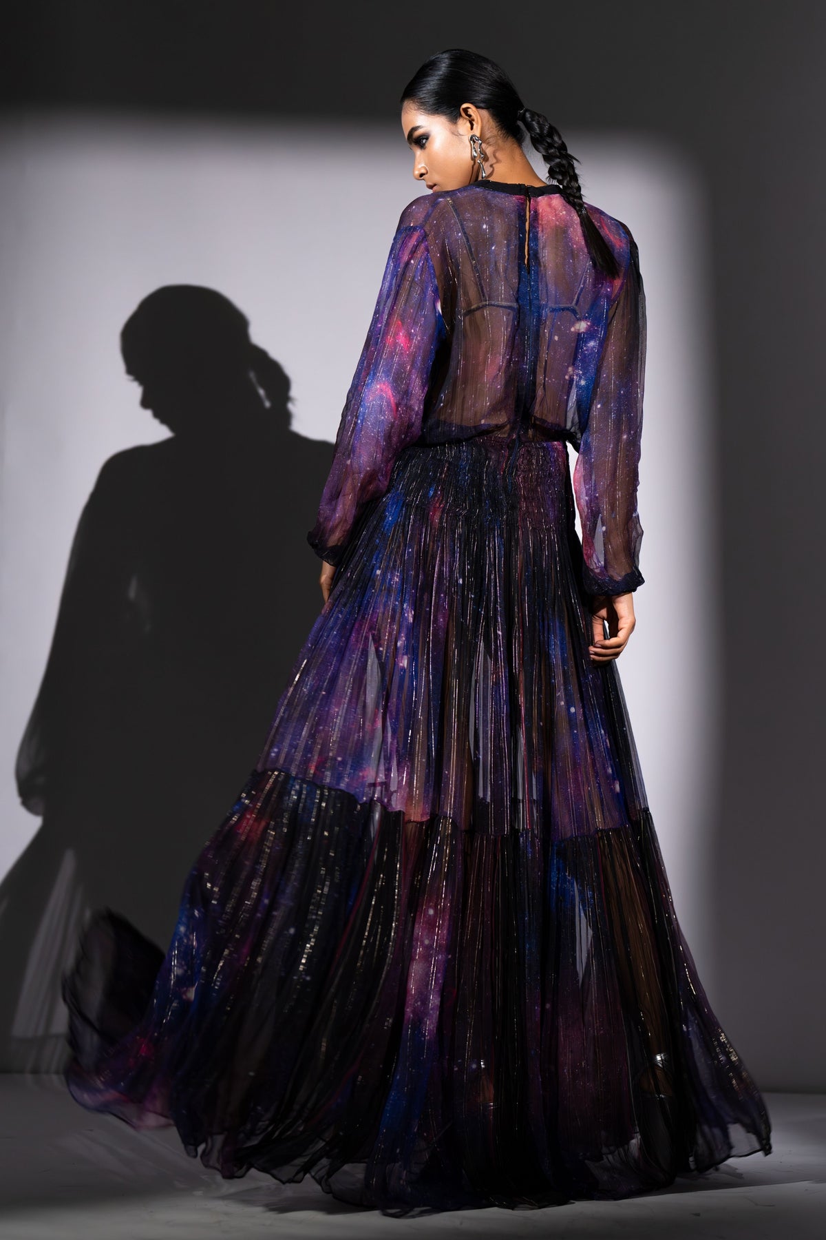 Purple Chiffon Dress