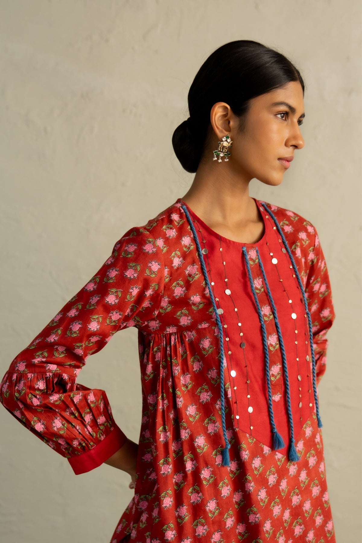 Red Short Kurta & Salwar