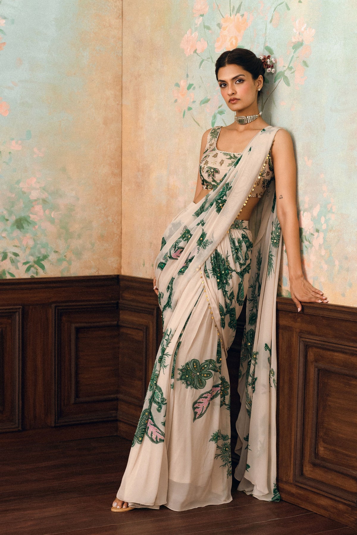 Teresa Drape Saree Set