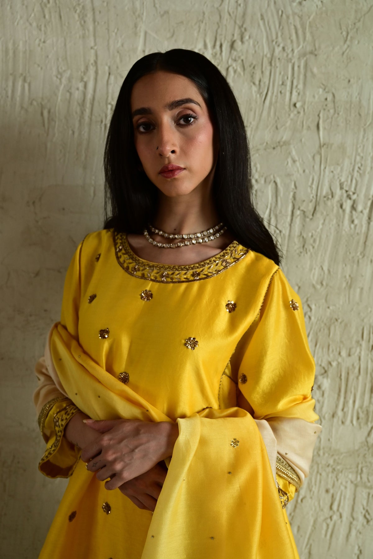 Mustard Yellow Padma Choga Set