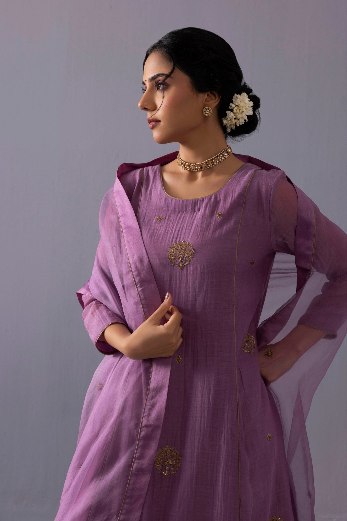 Noor Purple Kurta Set