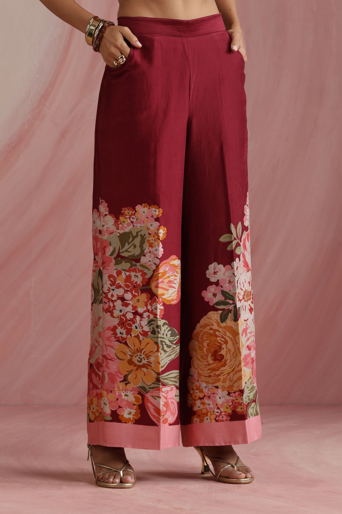Maroon Kurta Set