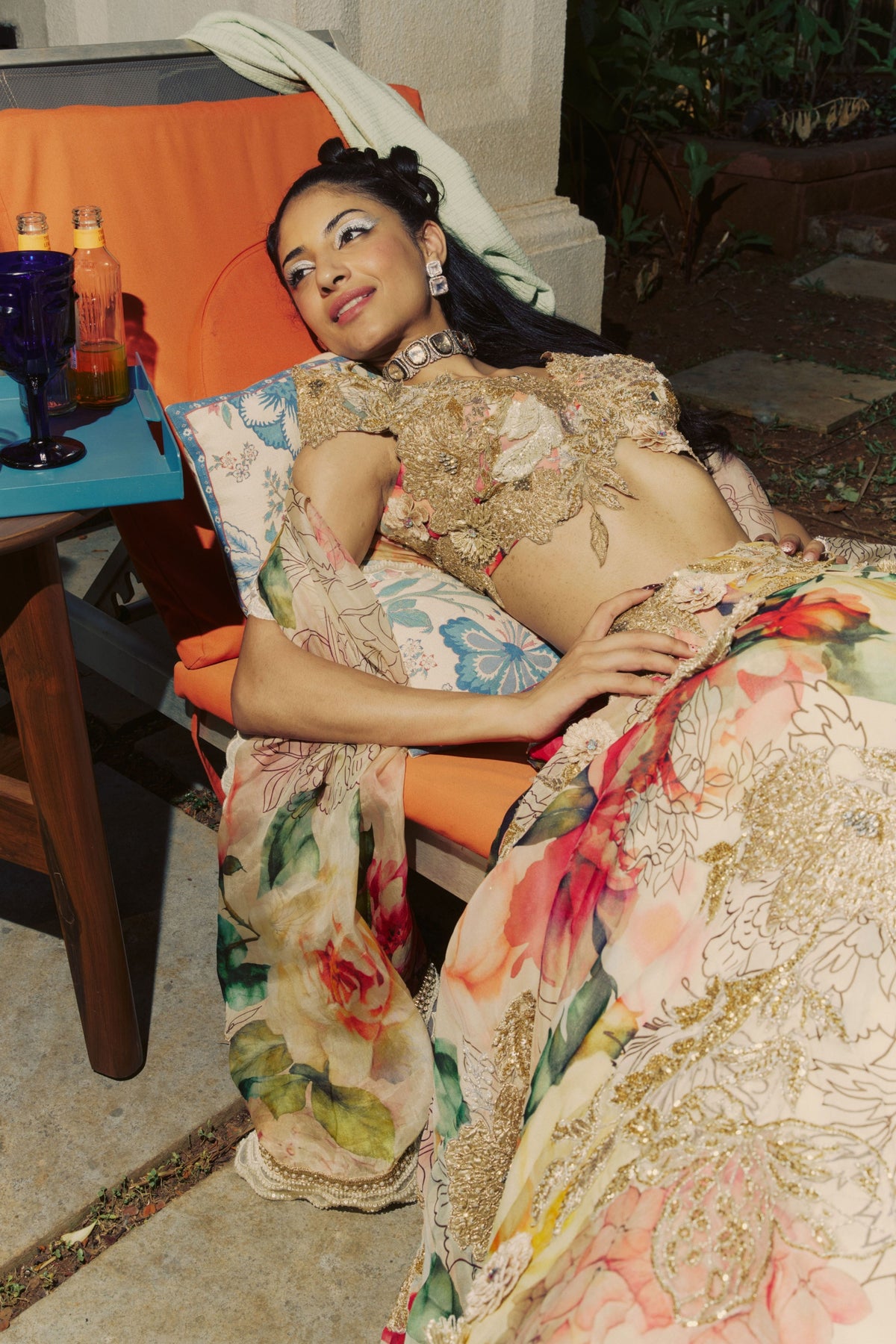 Multicolored Lehenga Set