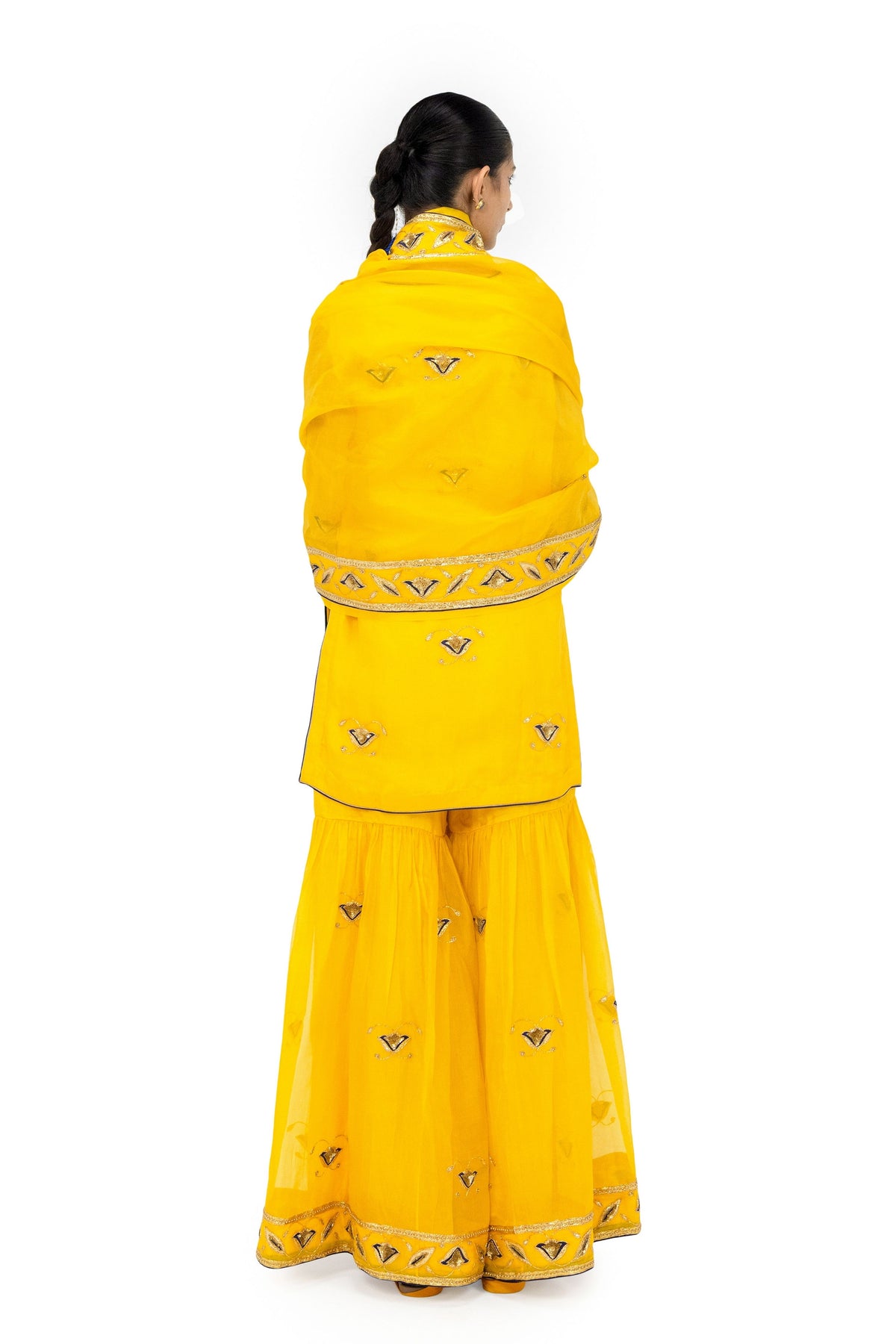 Dharnok Monkey Yellow Dupatta