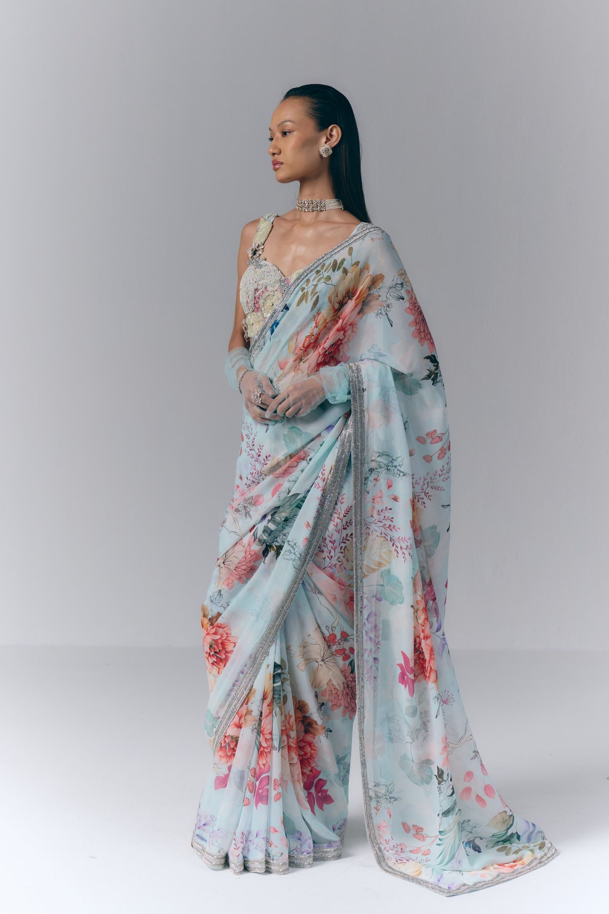 Ethereal Bloom Saree