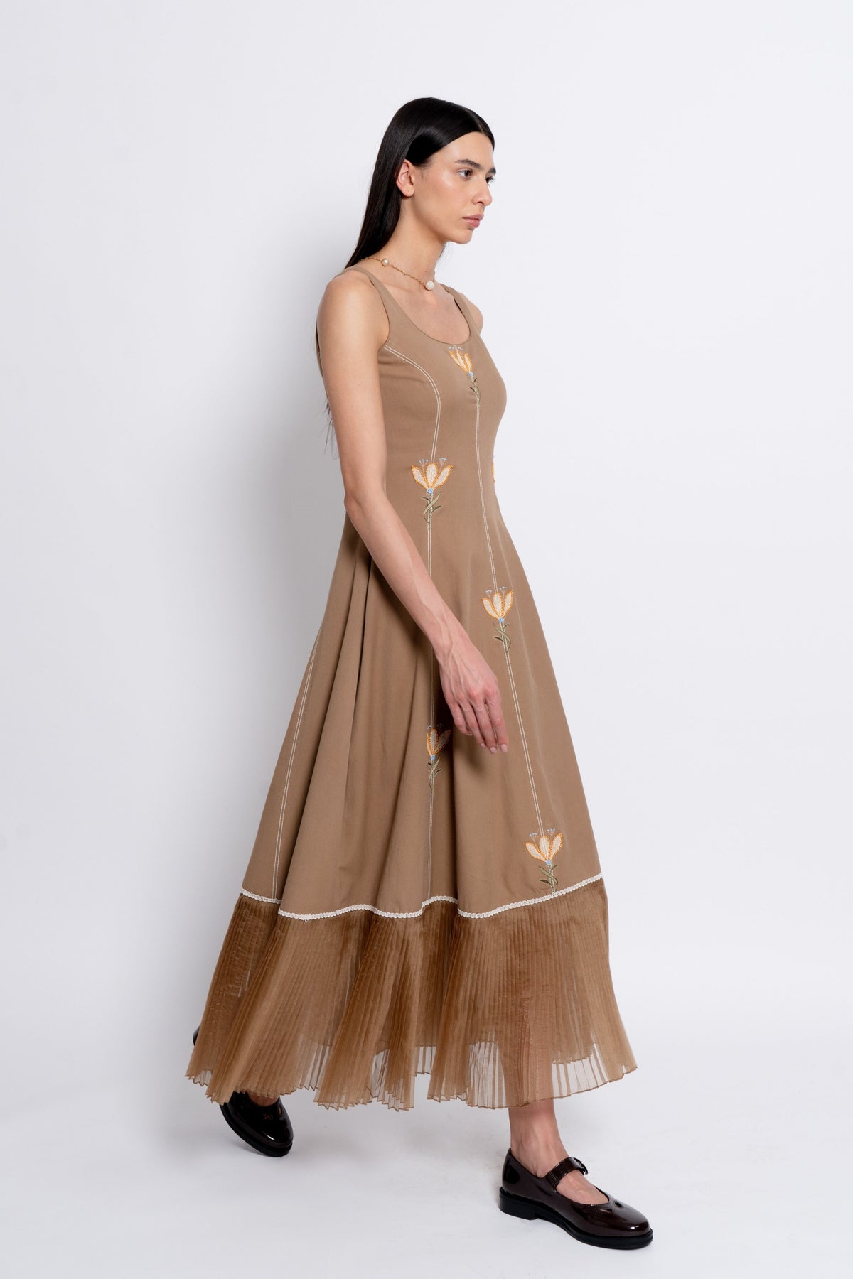 Mandra Brown Dress