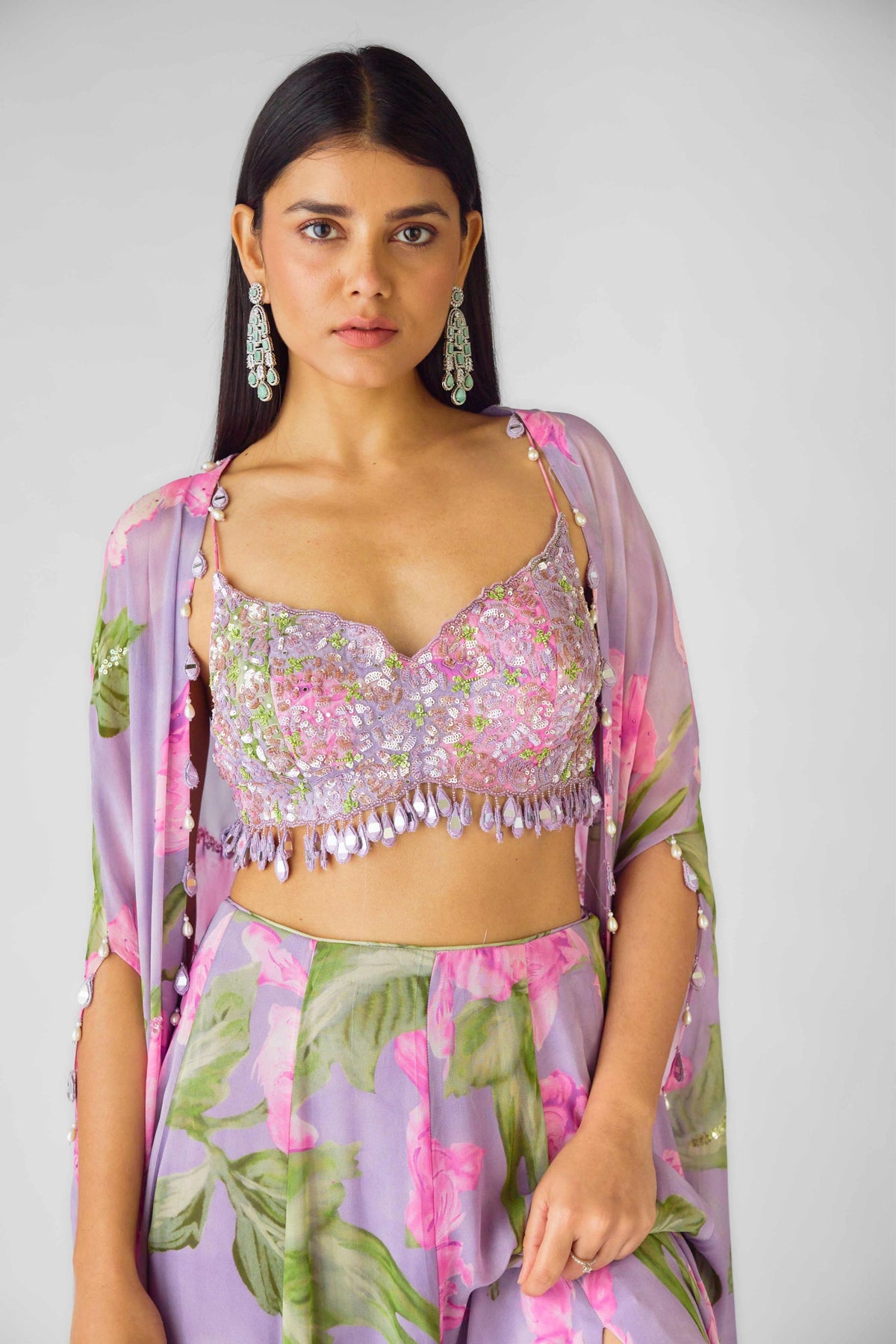 The Mystical Lilacs Cape Set