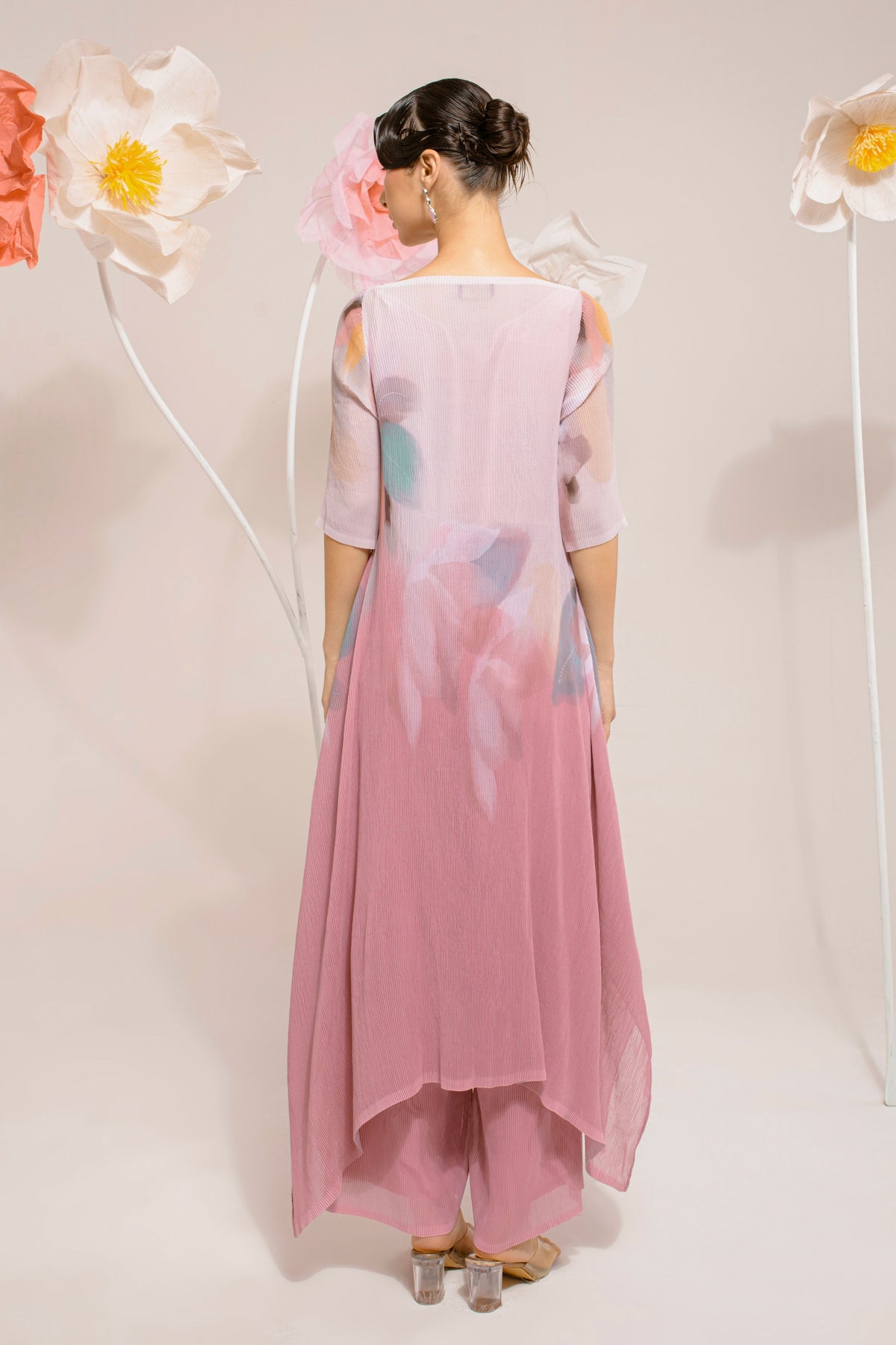 French Pink Sunshade Tunic Set