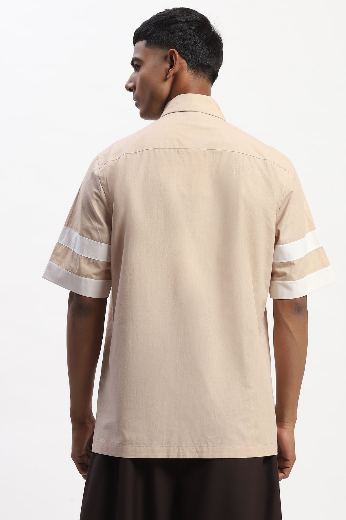 Khaki Patchwork Shirt
