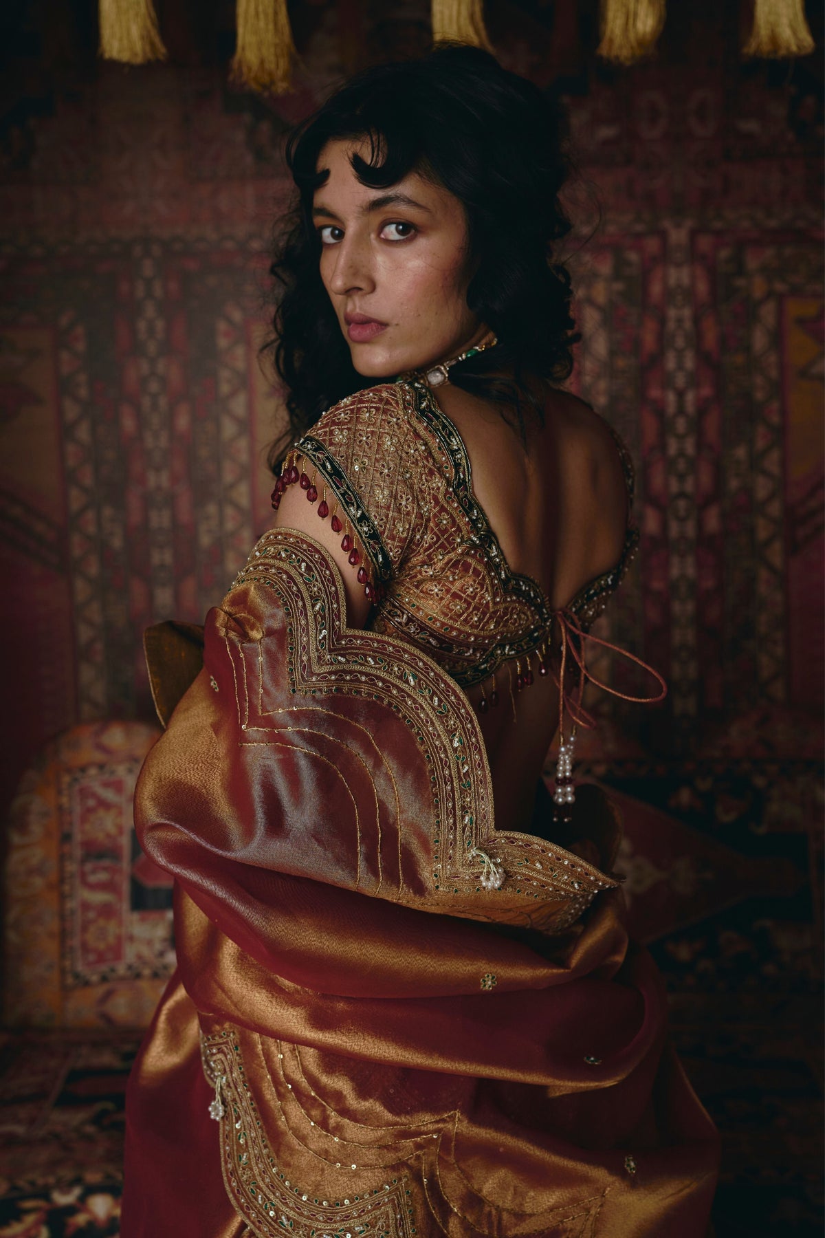 Rust Orange Lehenga Set