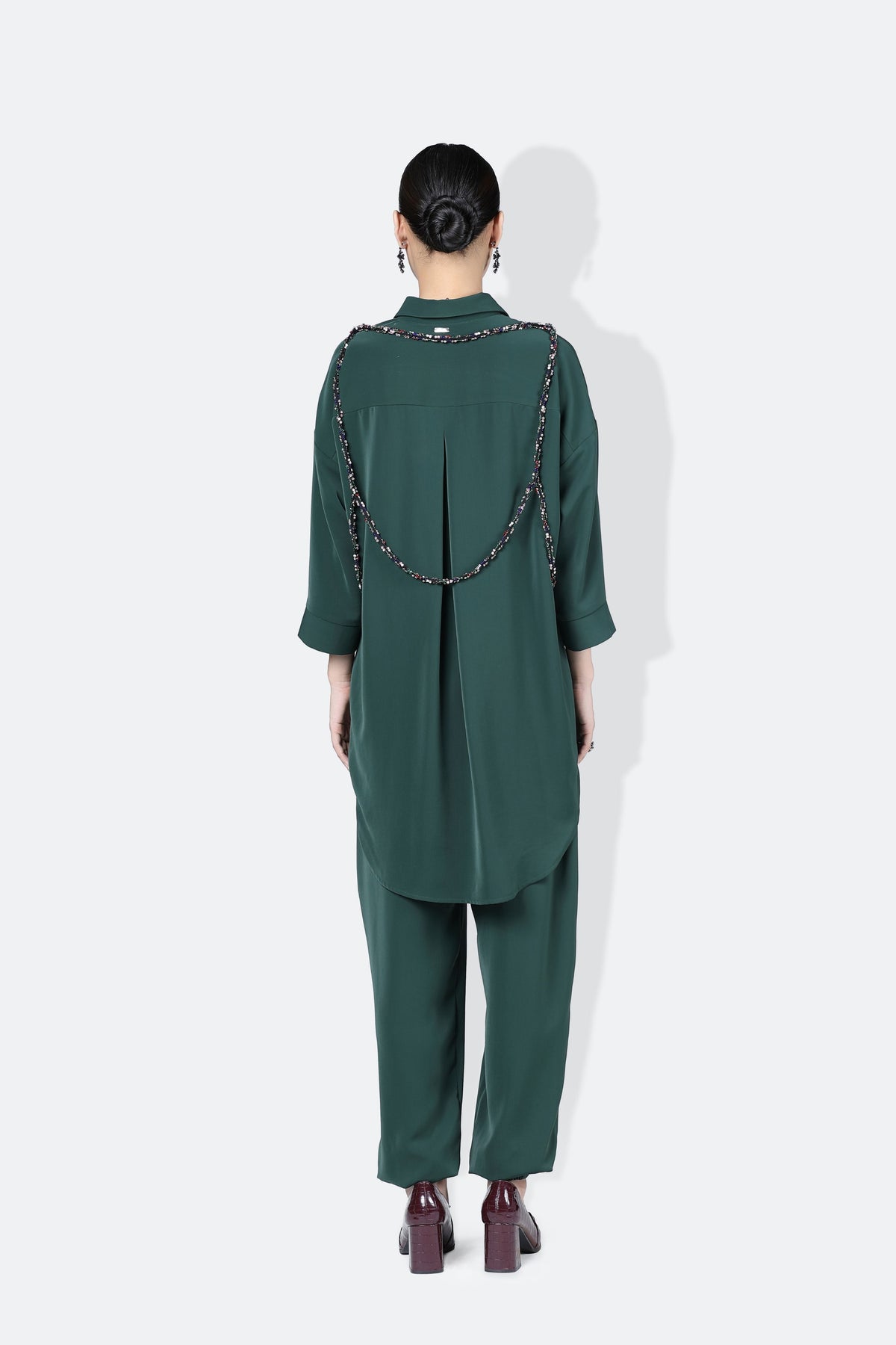 Army Forest Green Co-ord Set Cluster String