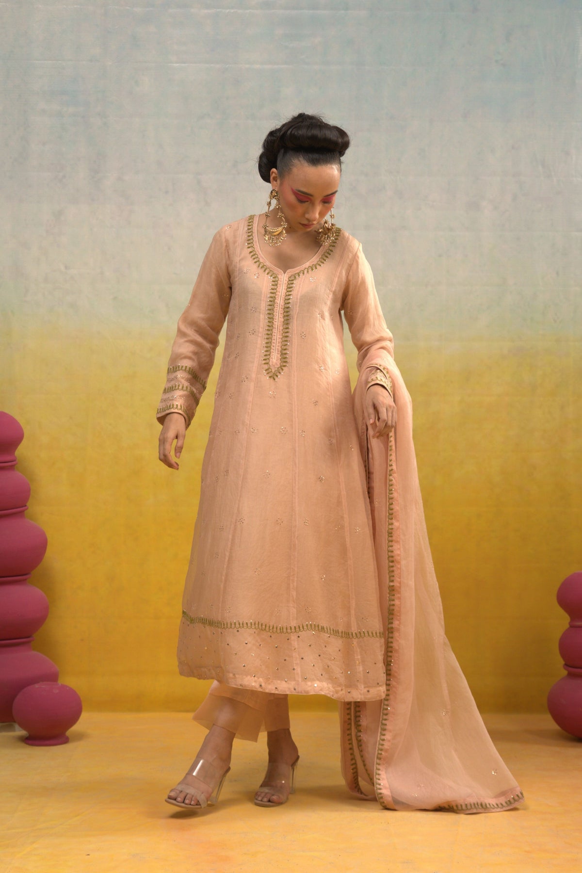 Nude Pink Kalidar Set