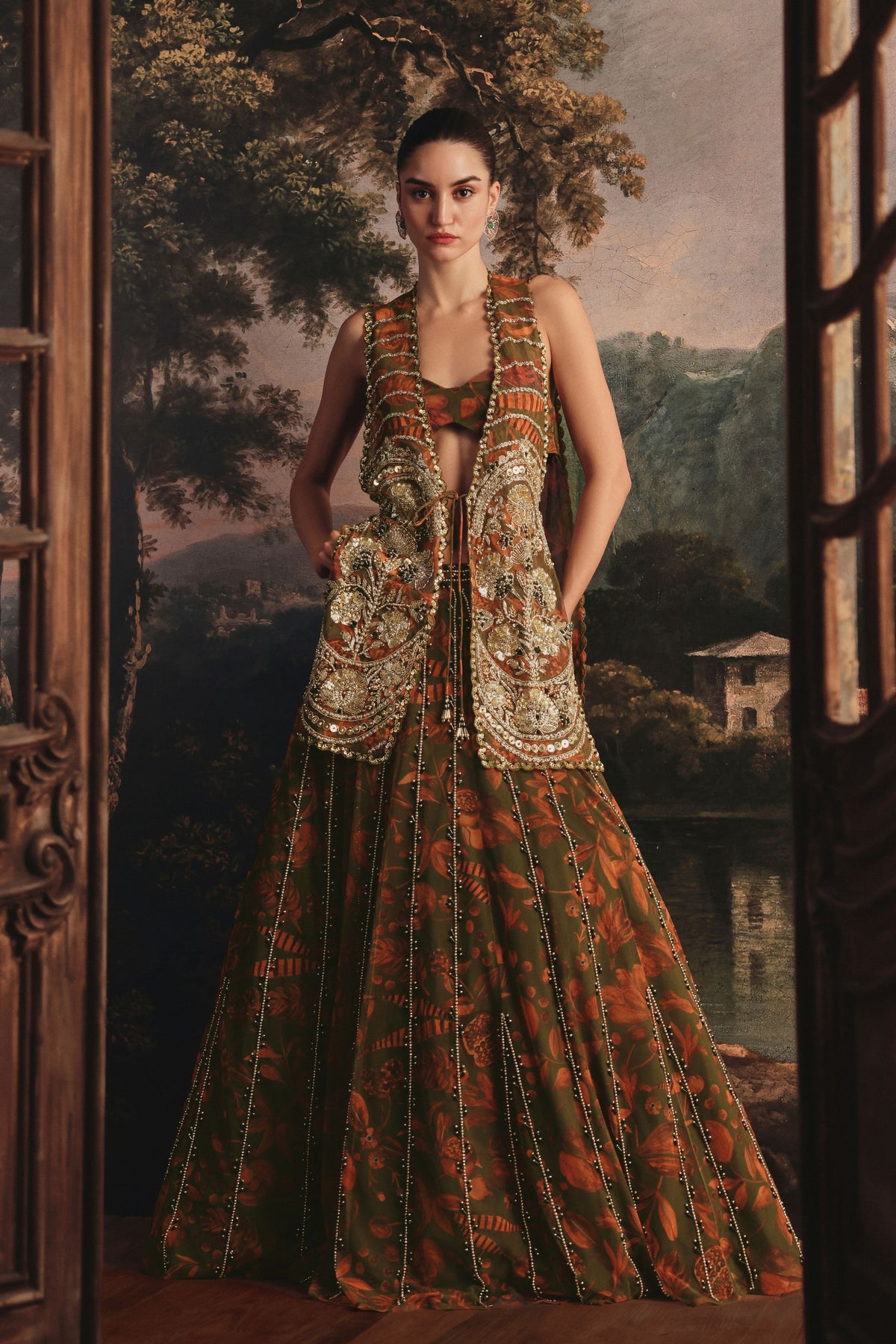 Multi Color Lehenga Set