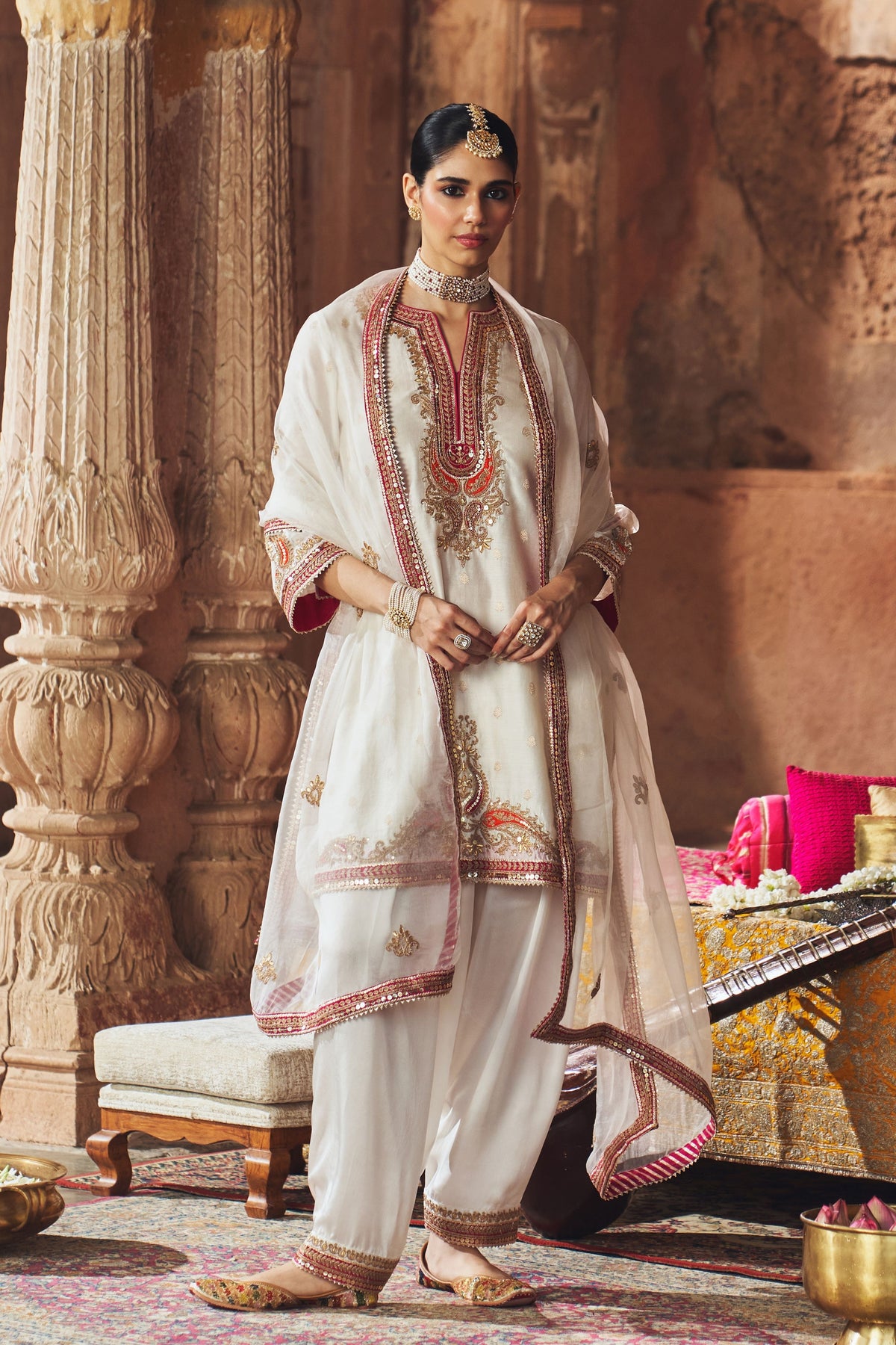 Mehwish Ivory Kurta Set