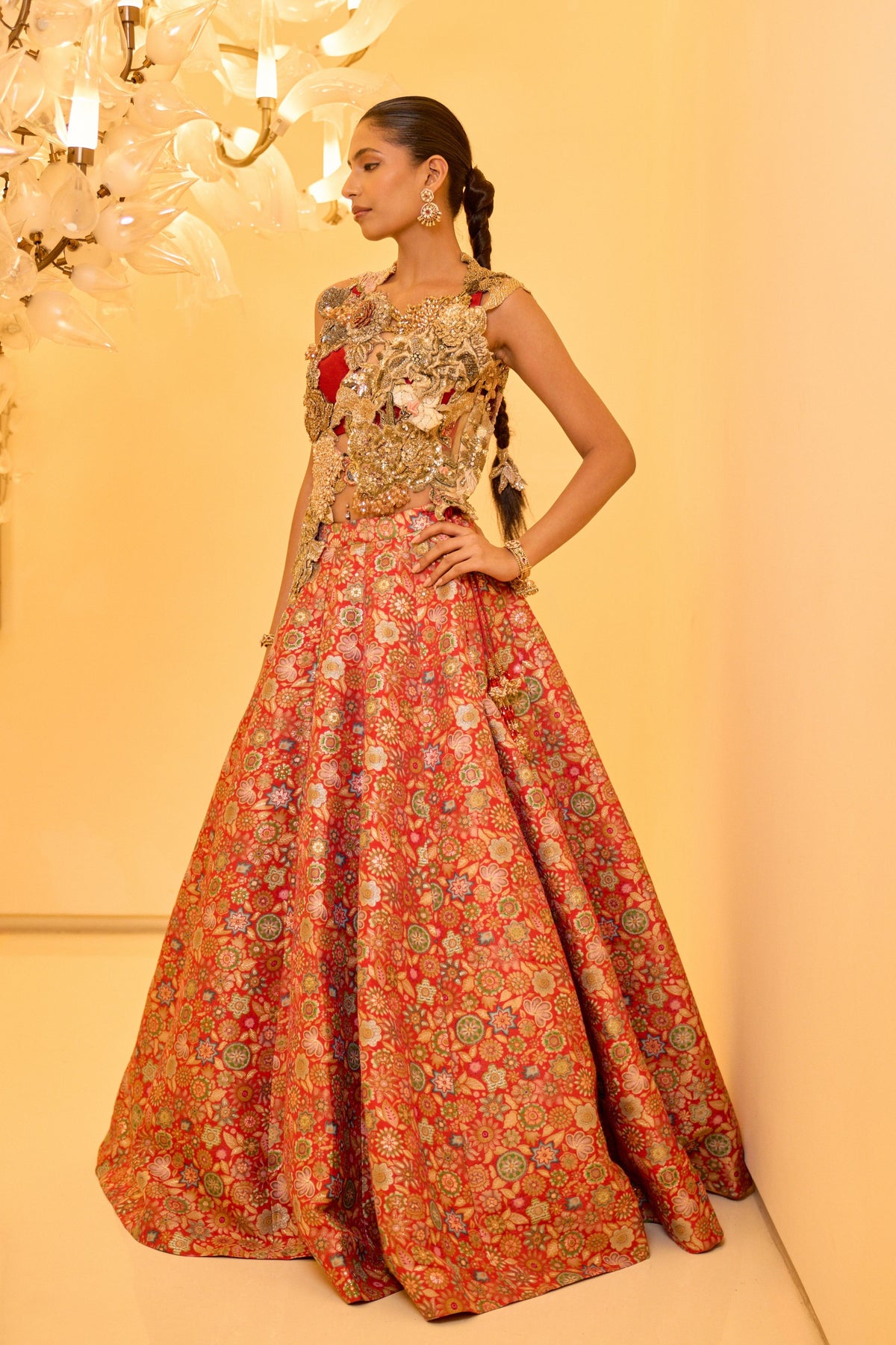 Brocade Skirt Set