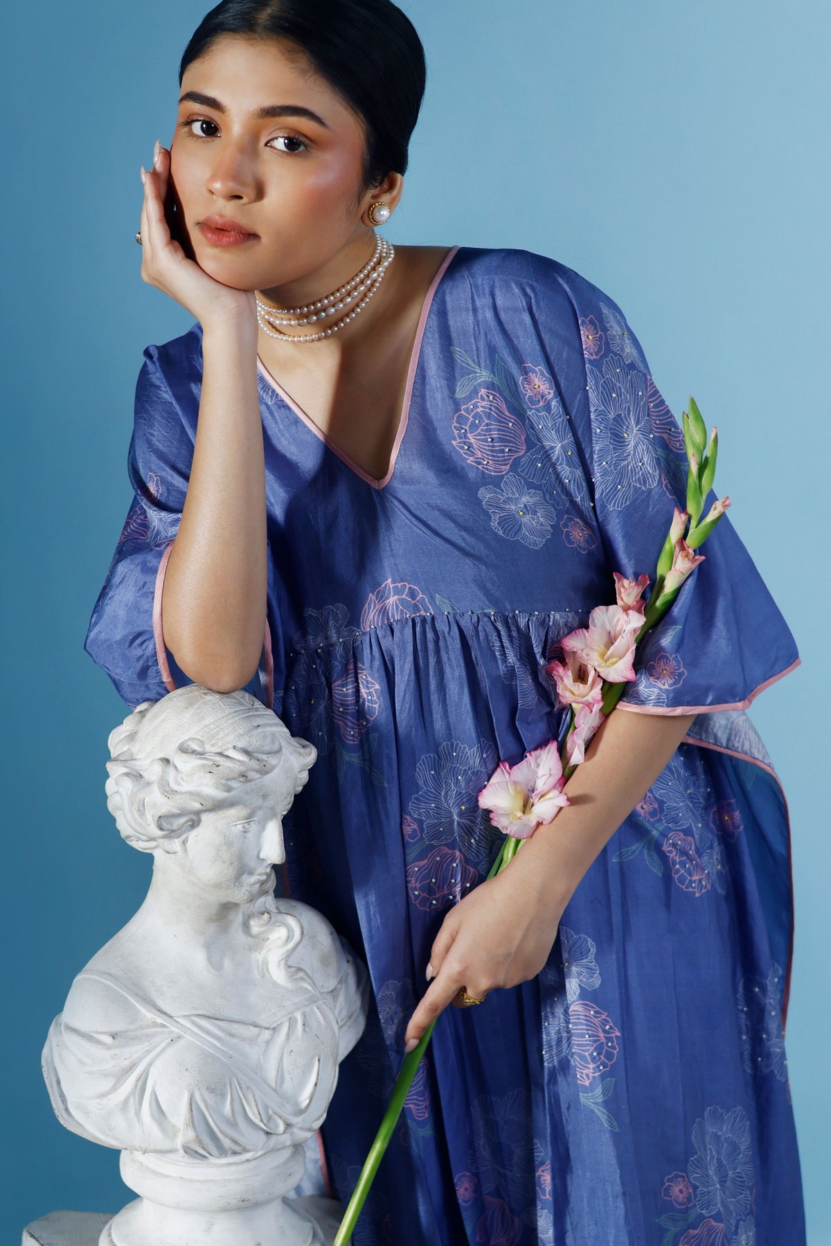 Adara Dress In Blue