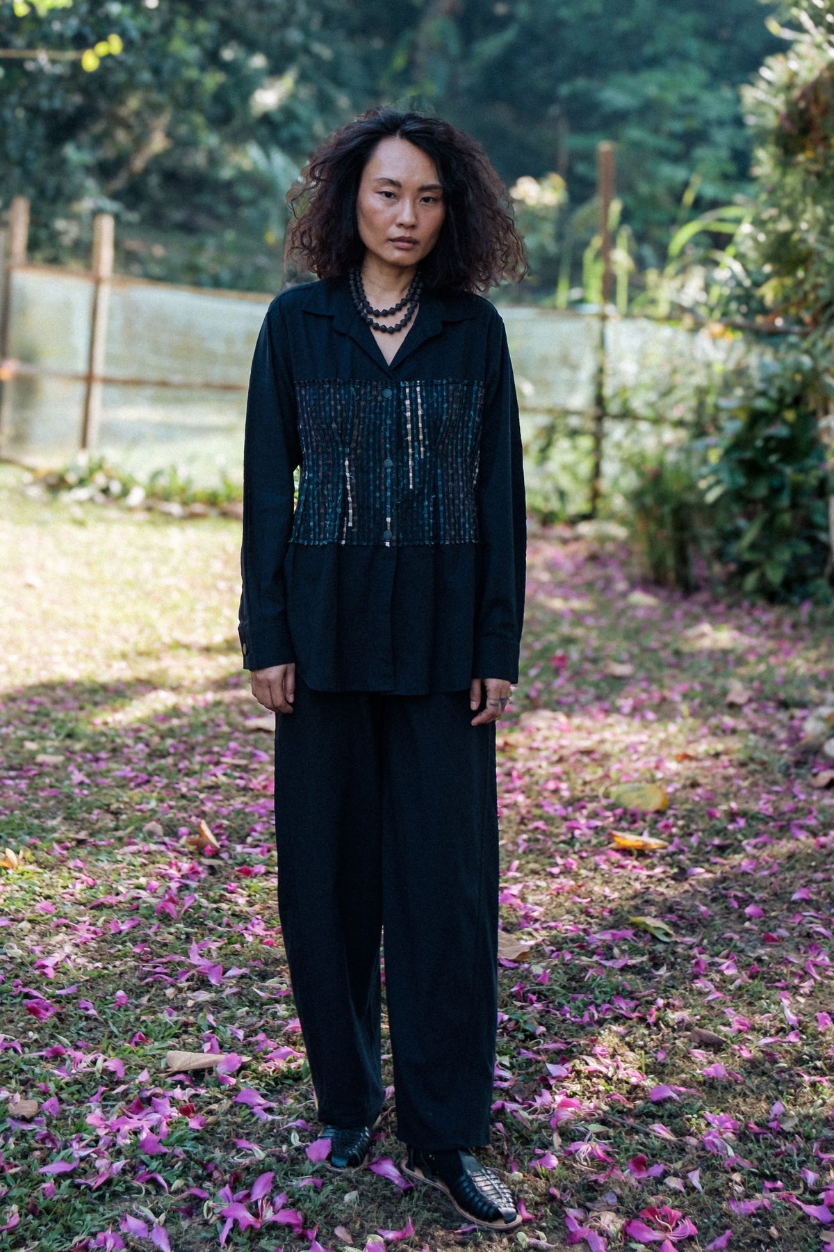Hunza  Black Green Shirt