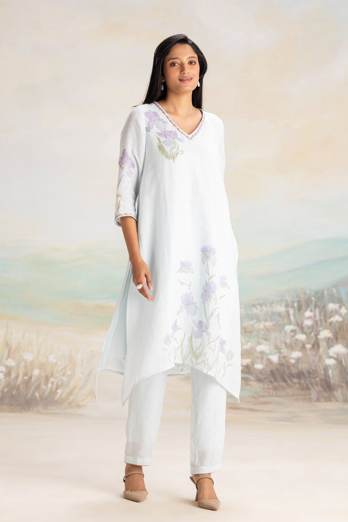Iris Powder Blue Kurta Set