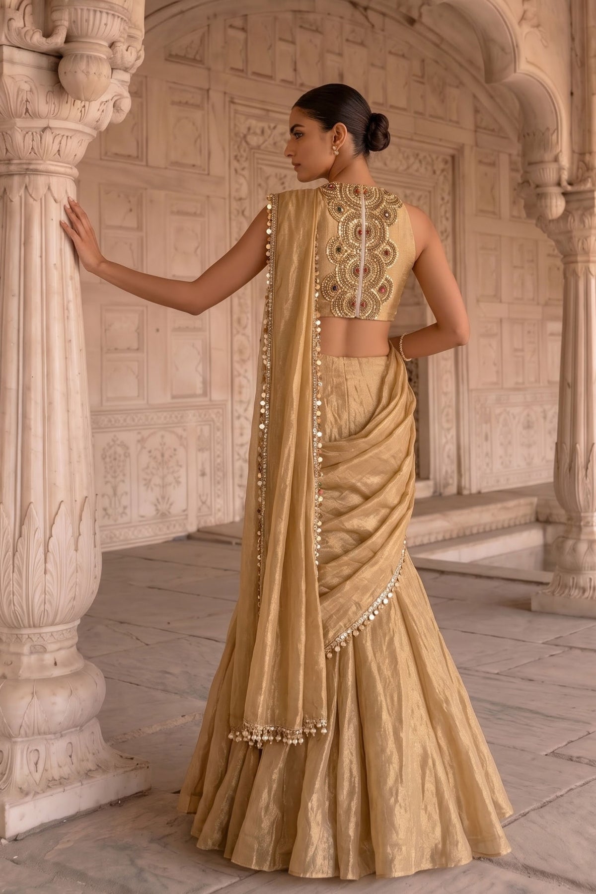 Kanakavali Draped Saree Set