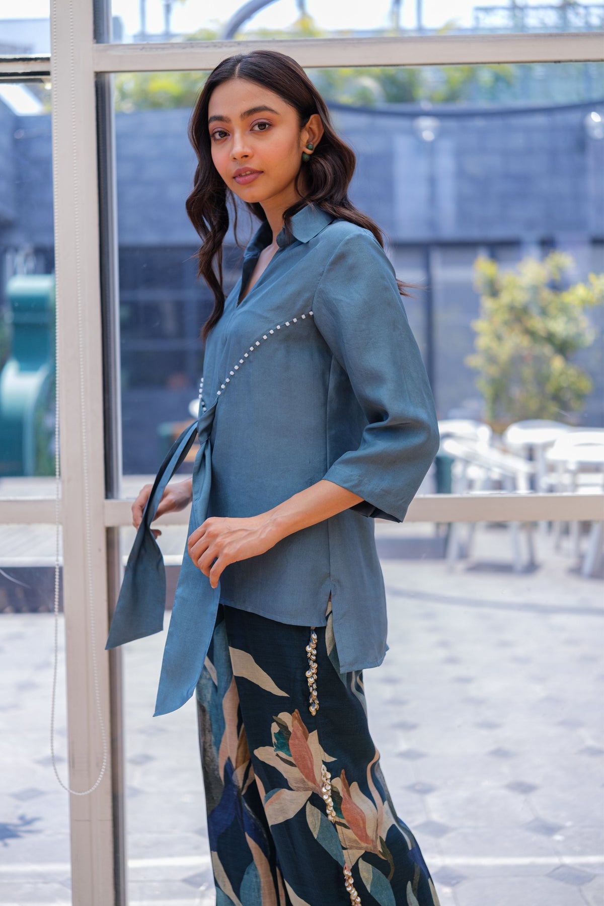 Cobalt Tie Top