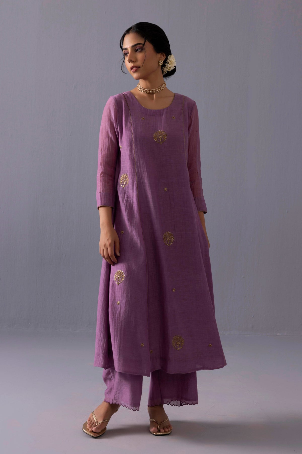 Noor Purple Kurta Set