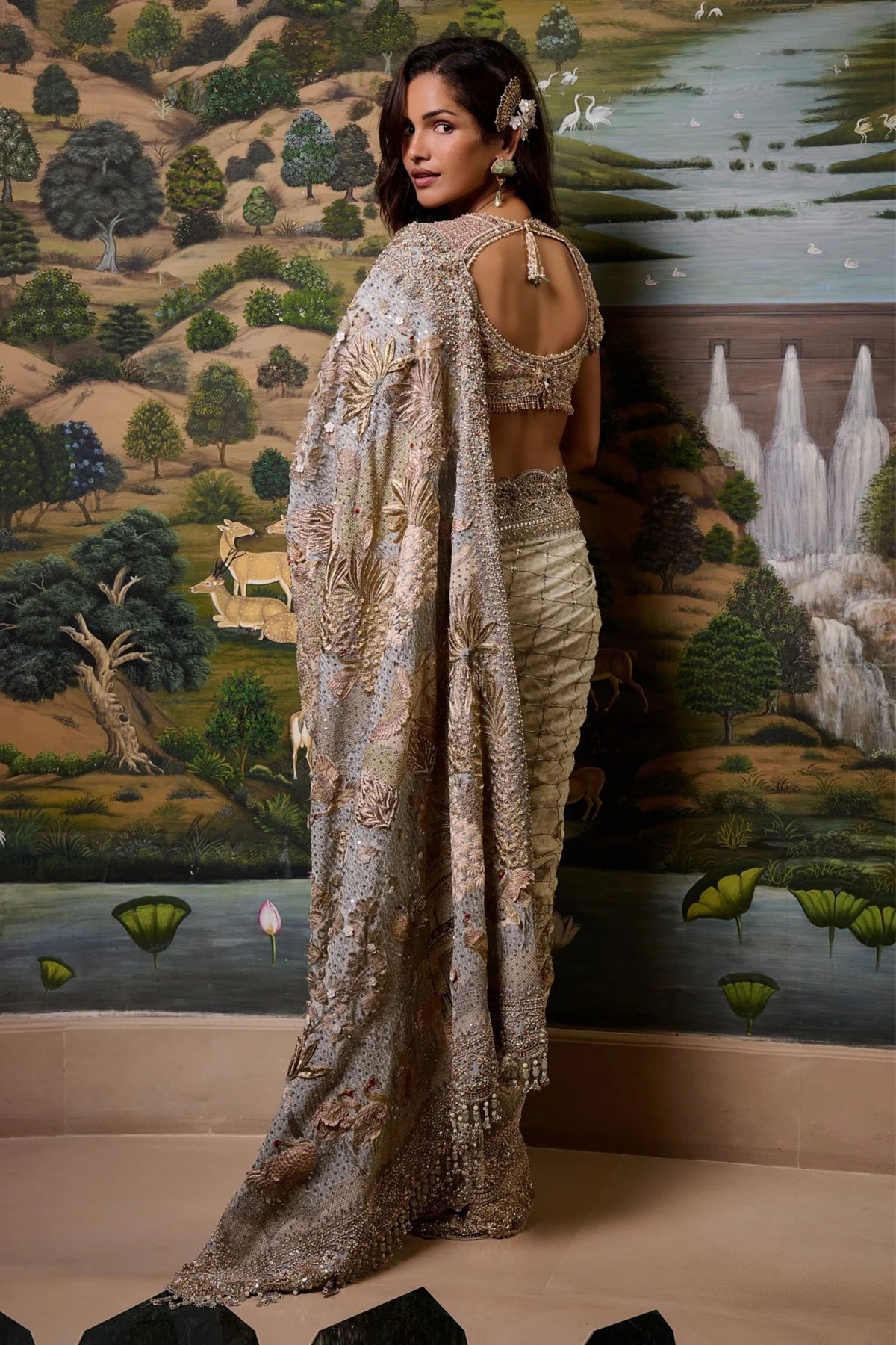 Embellished Signature Pichwai Saree