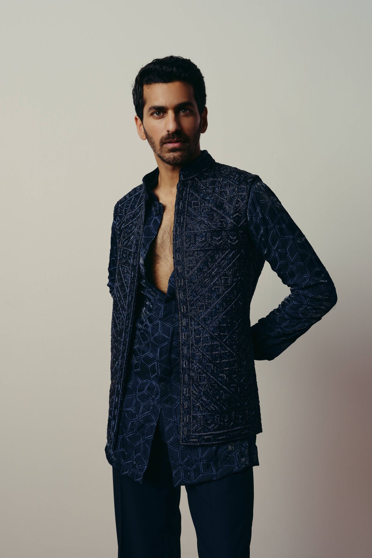 Anhad Nehru Jacket Set
