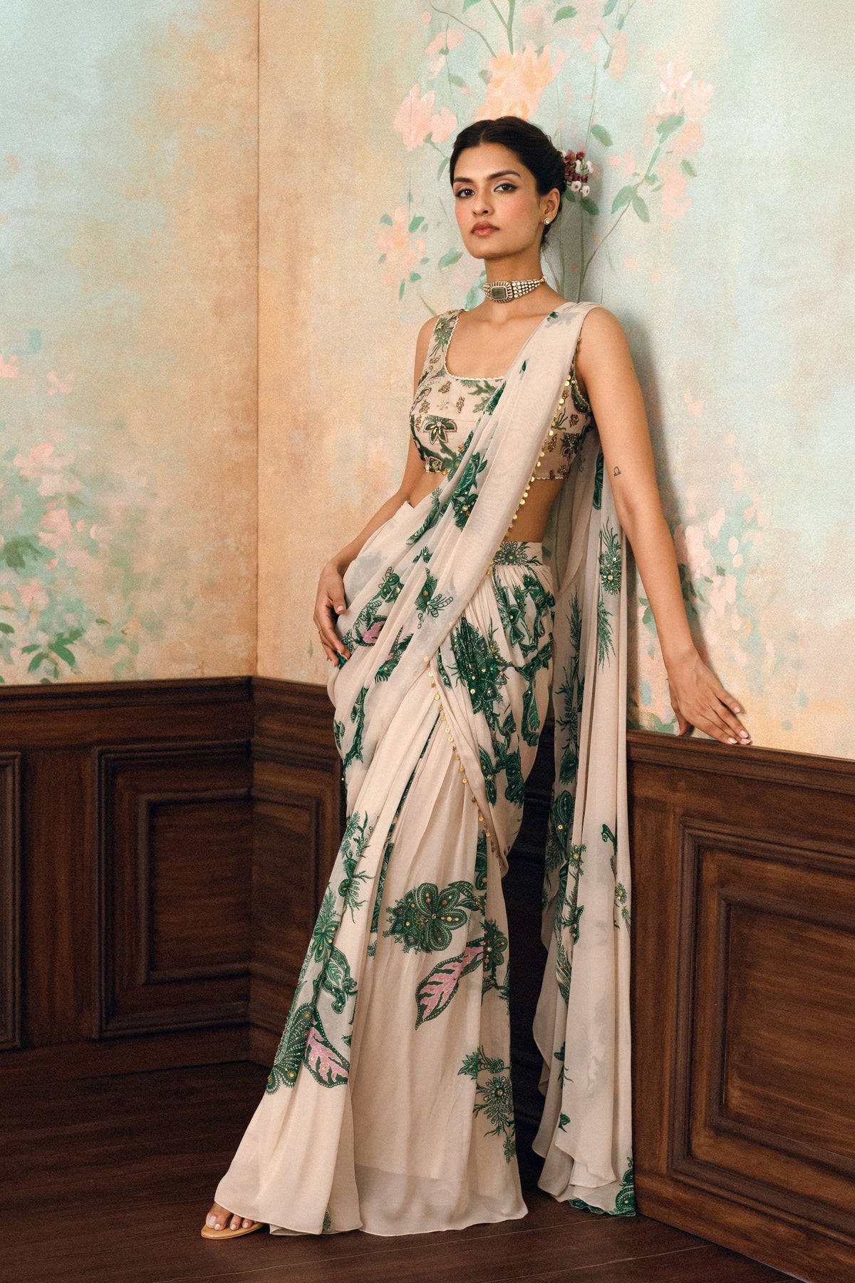 Teresa Drape Saree Set