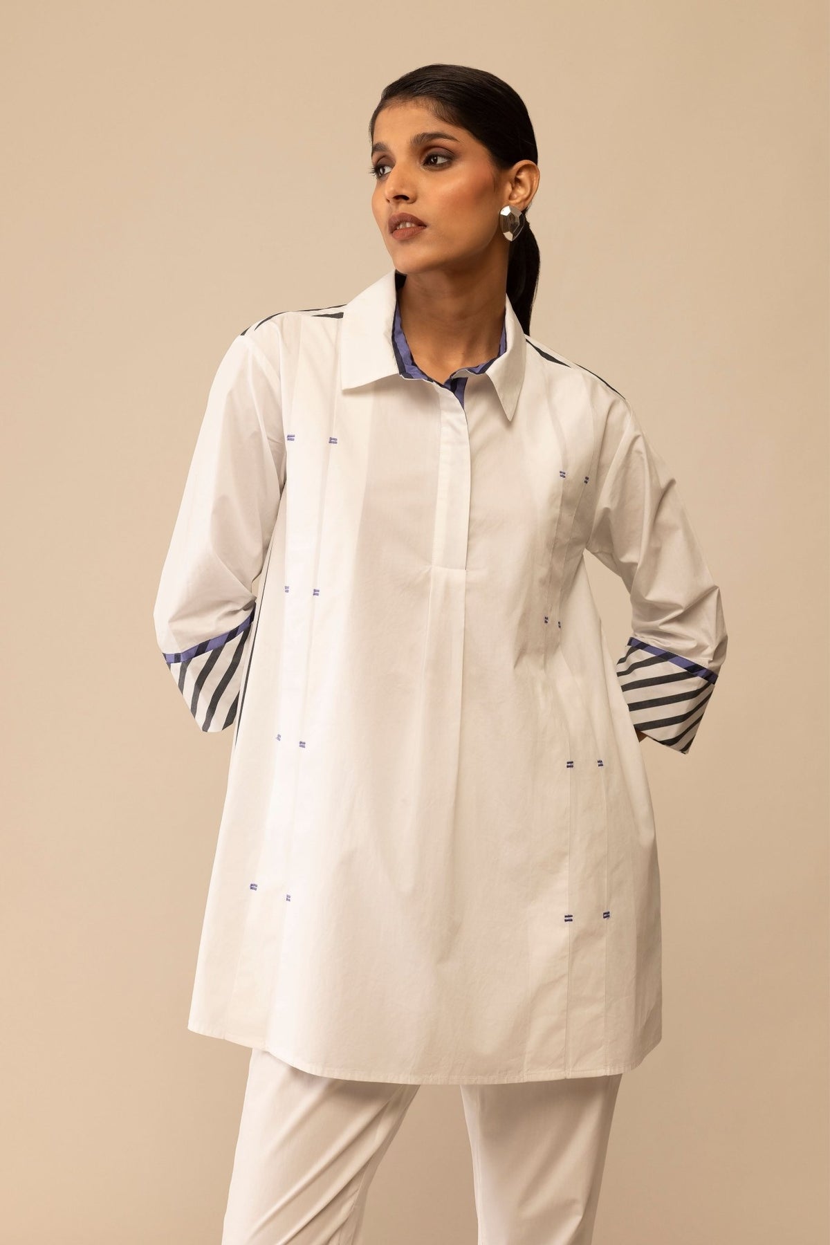 Neela White Pants - Bunka - Elahe