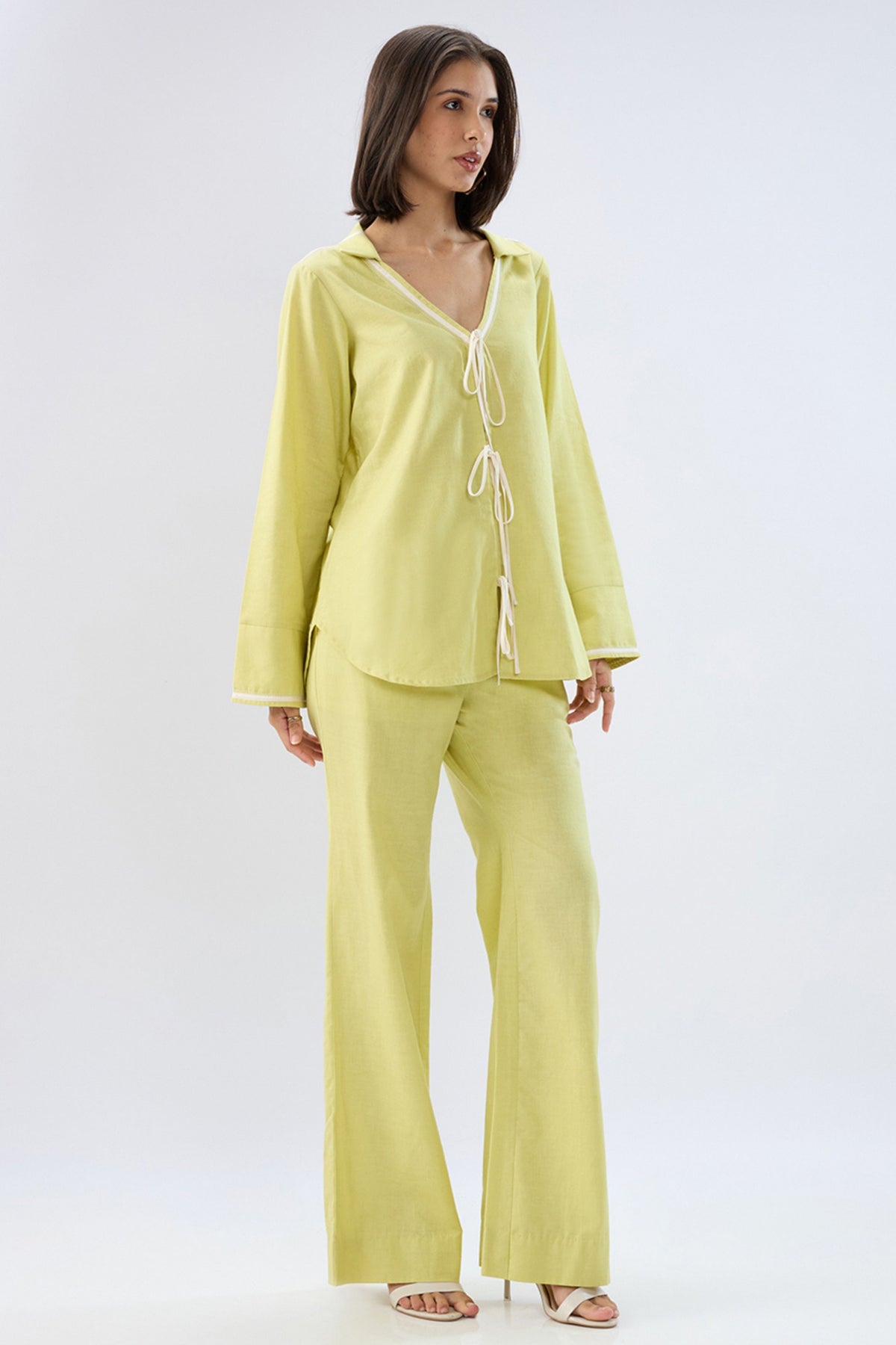 Green Tie-up Co-ord Set