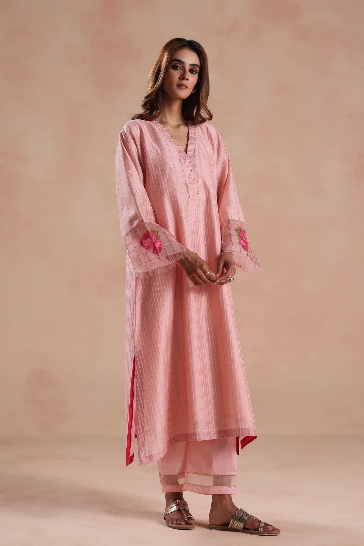 Sidra Pink Kurta Set