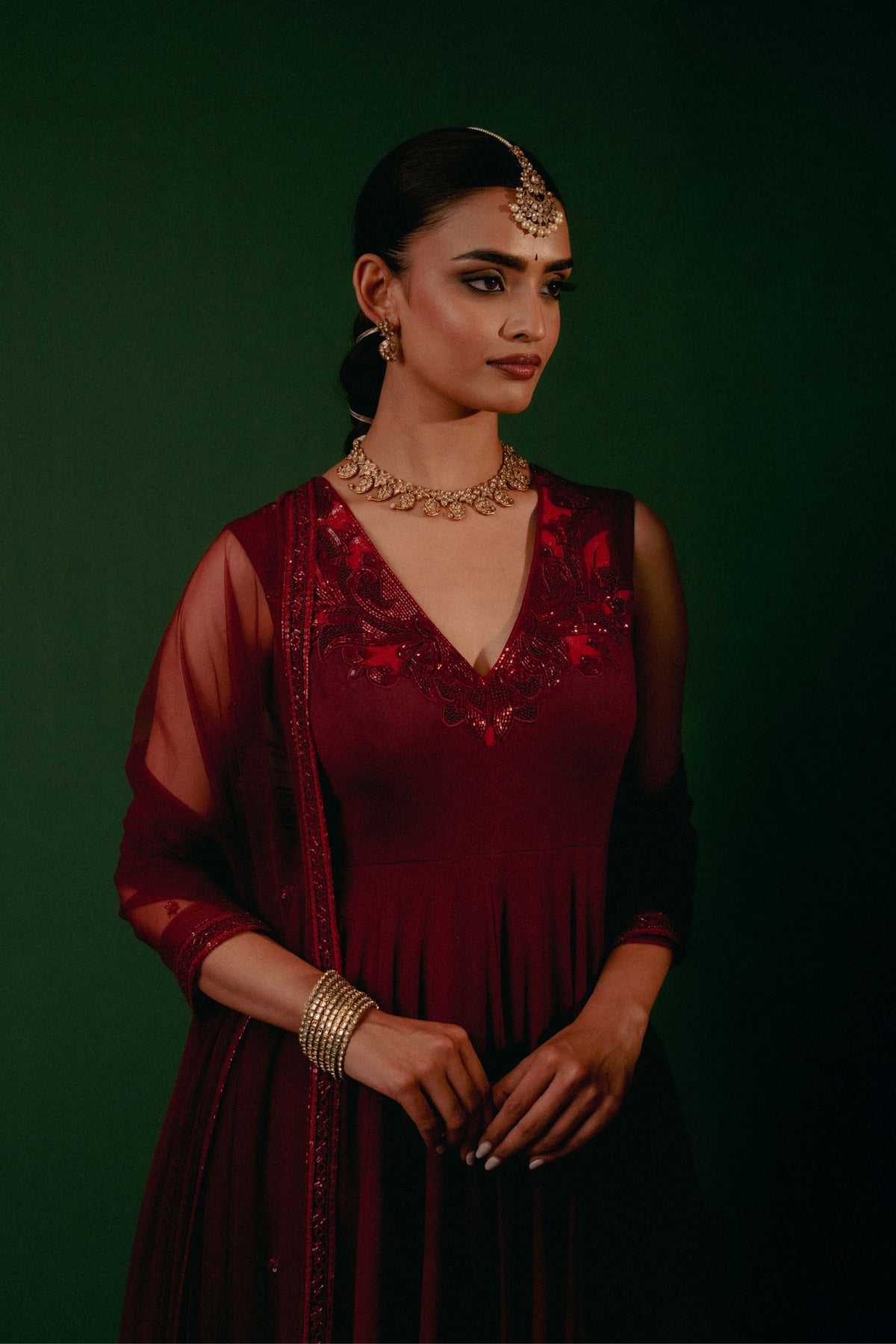 Sindhura Anarkali Set