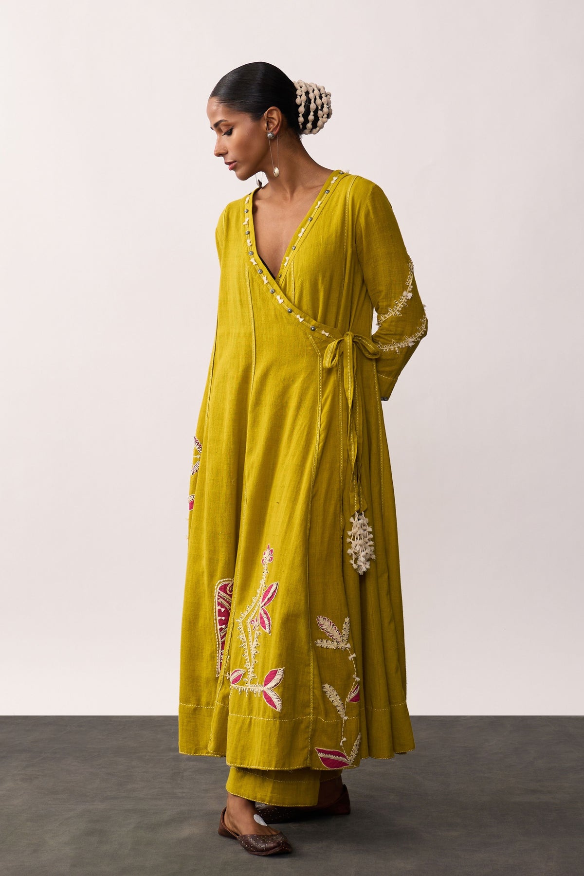 Hansa Yellow Kurta With Pants