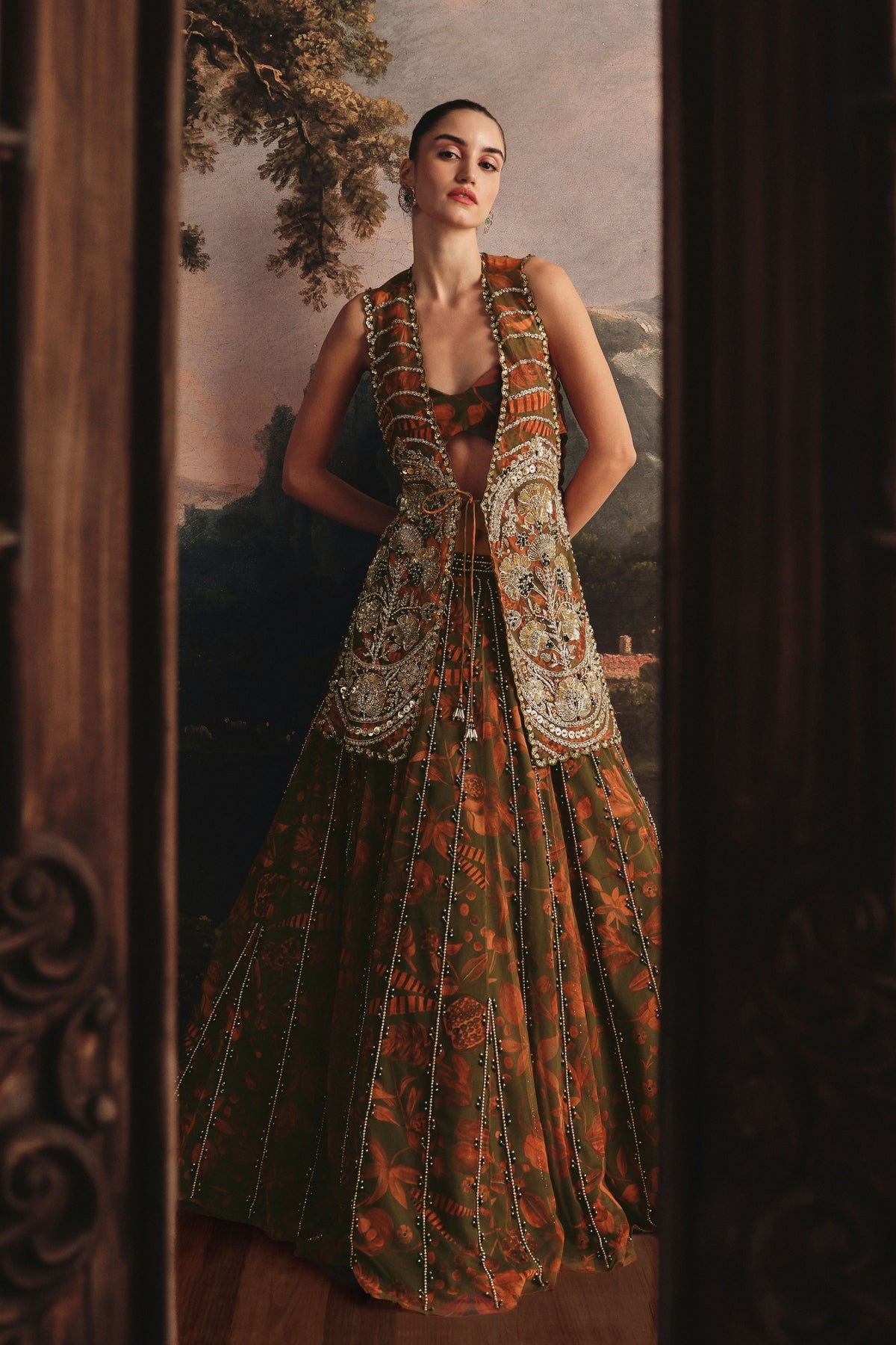 Multi Color Lehenga Set