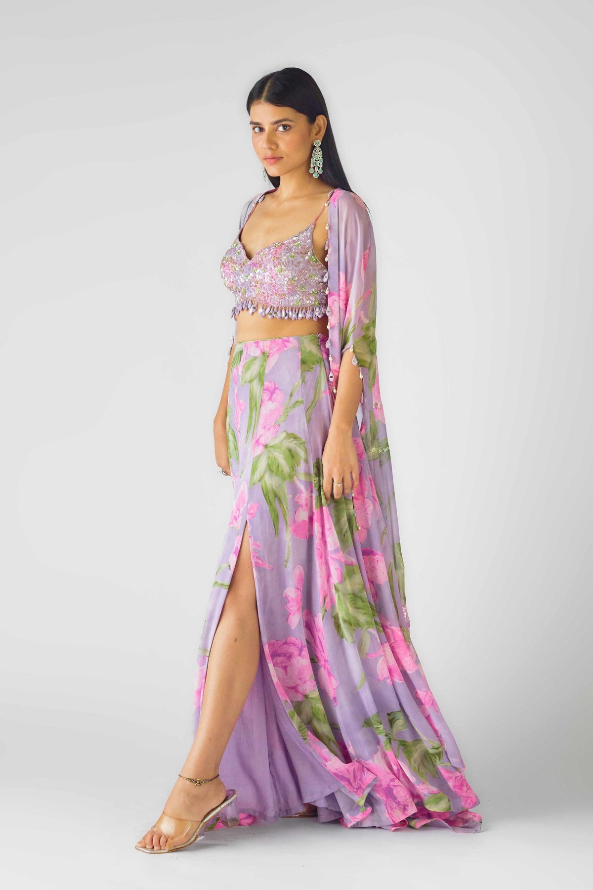 The Mystical Lilacs Cape Set