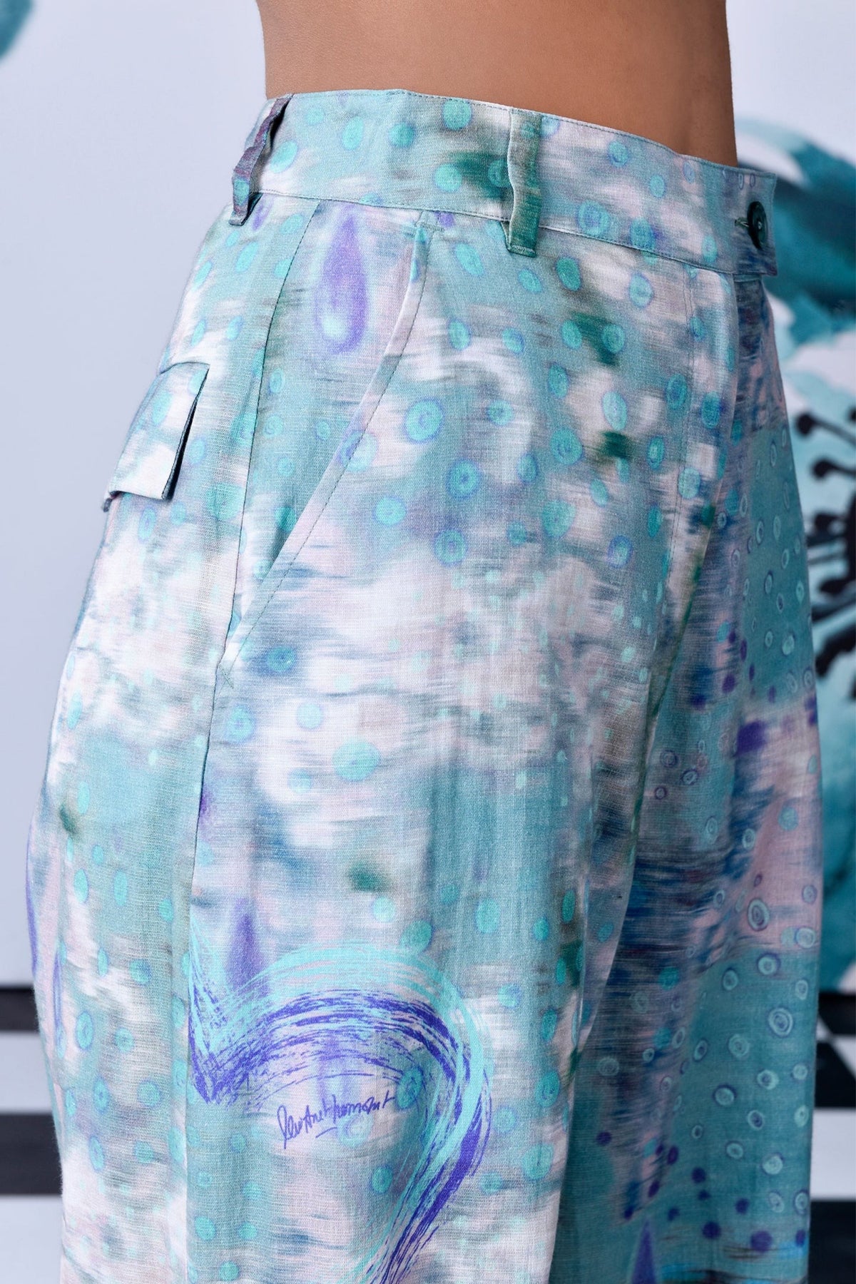 Pool of Tear Trouser Nile Green