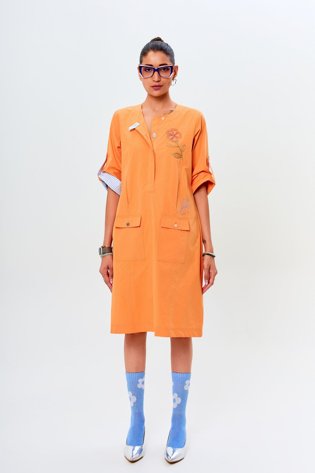 Ava Orange Dress