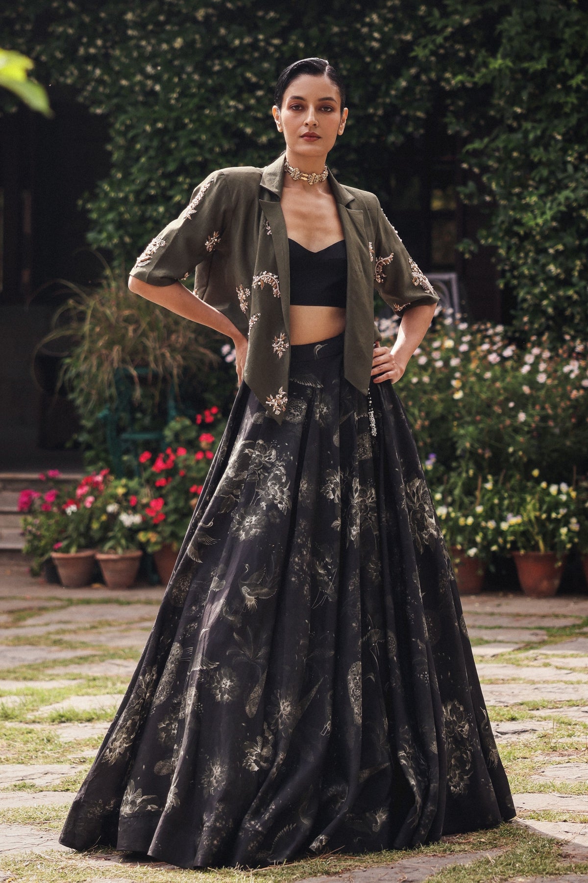 Storm Letter Lehenga Set