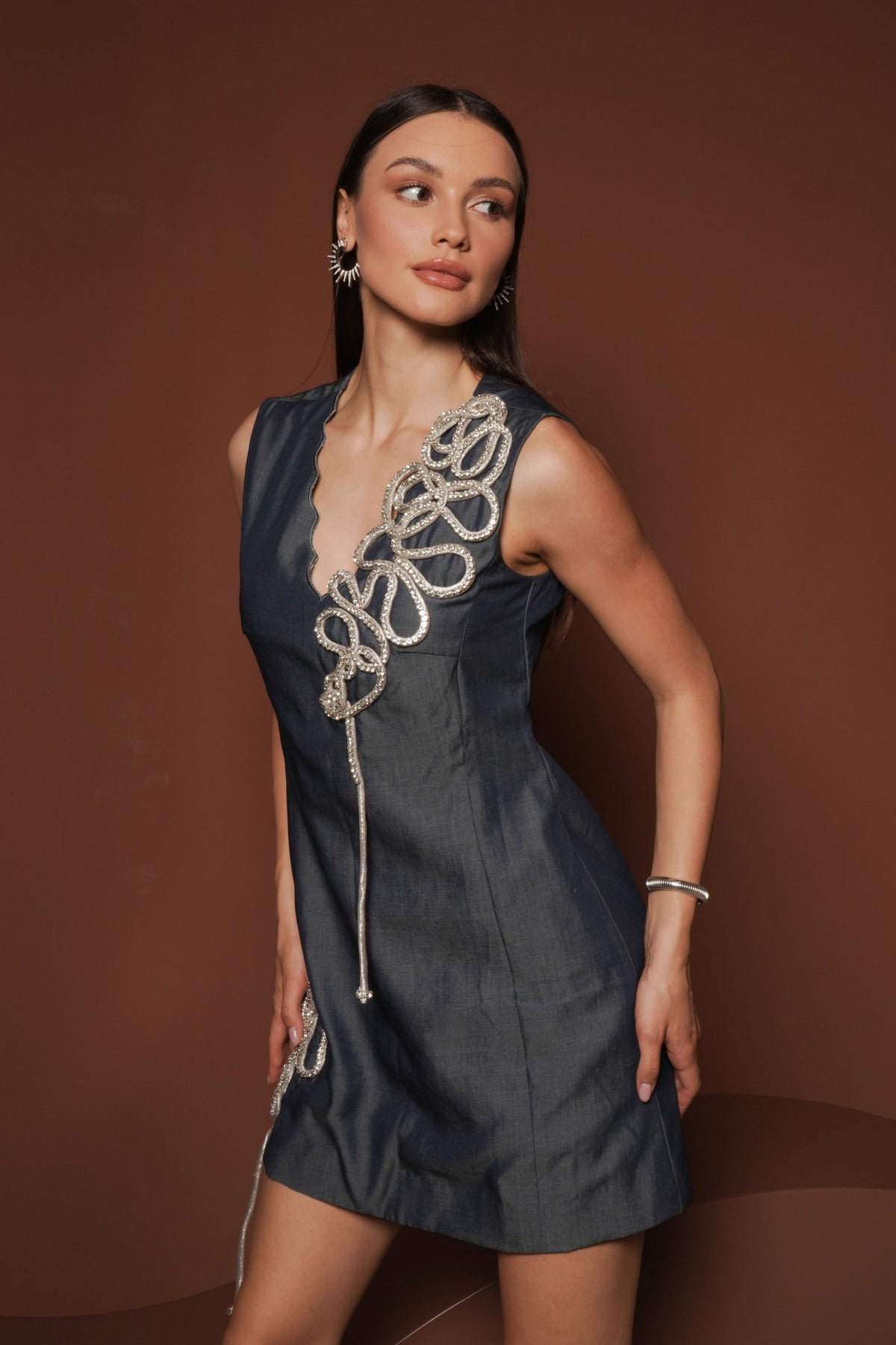 Denim Shift Dress