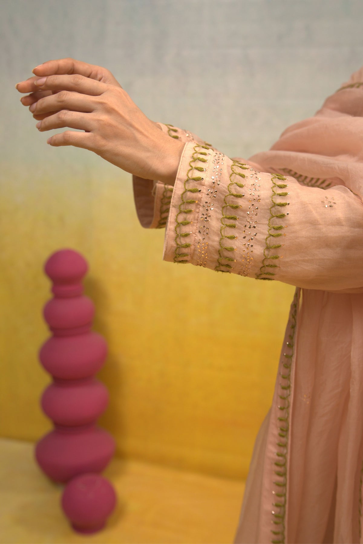 Nude Pink Kalidar Set