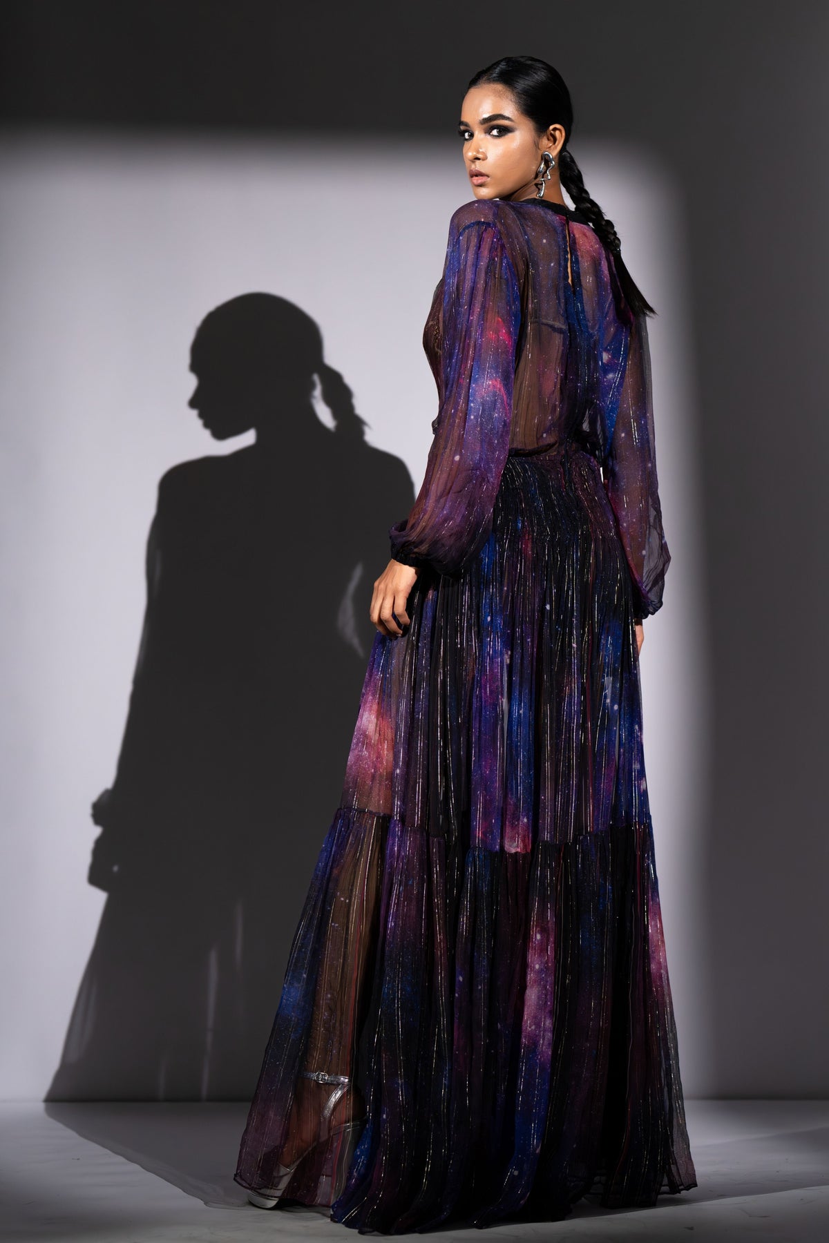 Purple Chiffon Dress