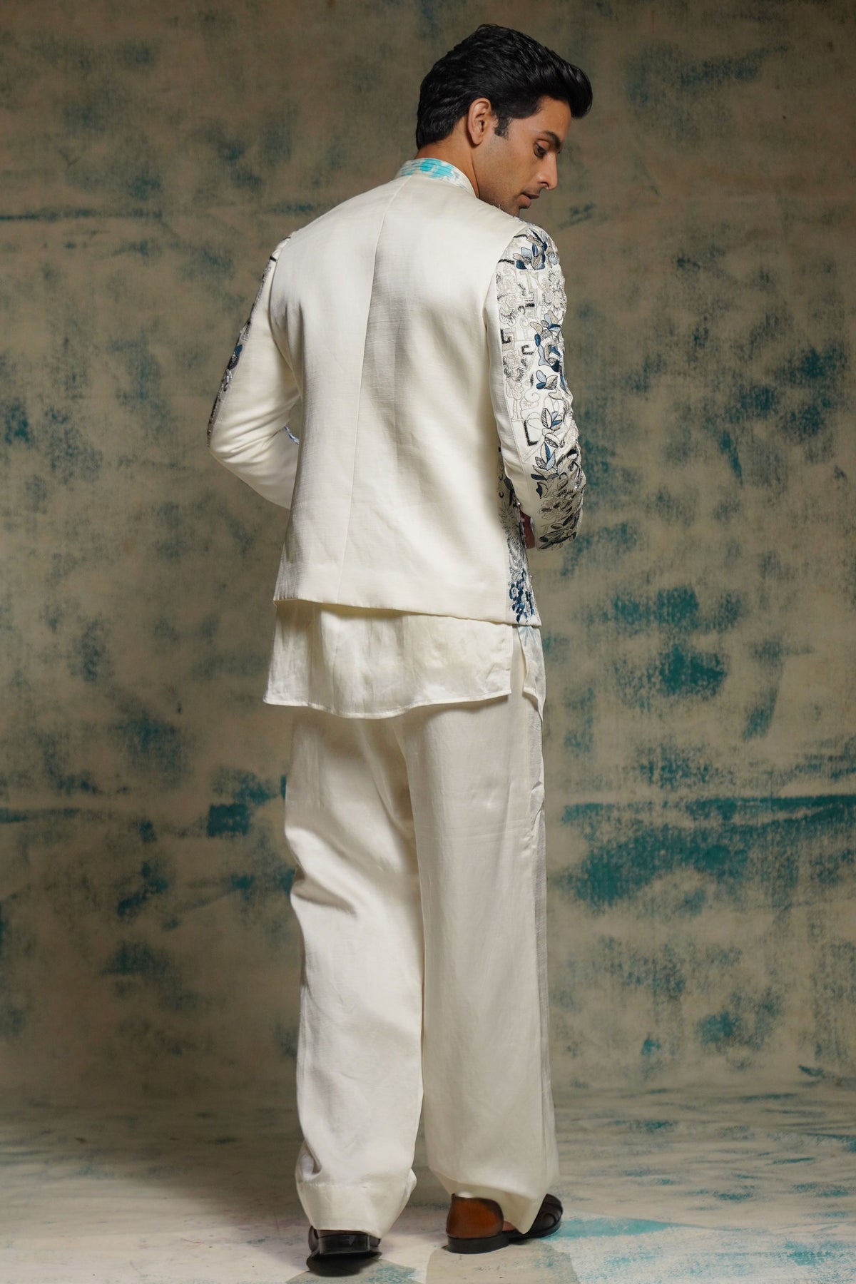 Ivory Short Jacket Set