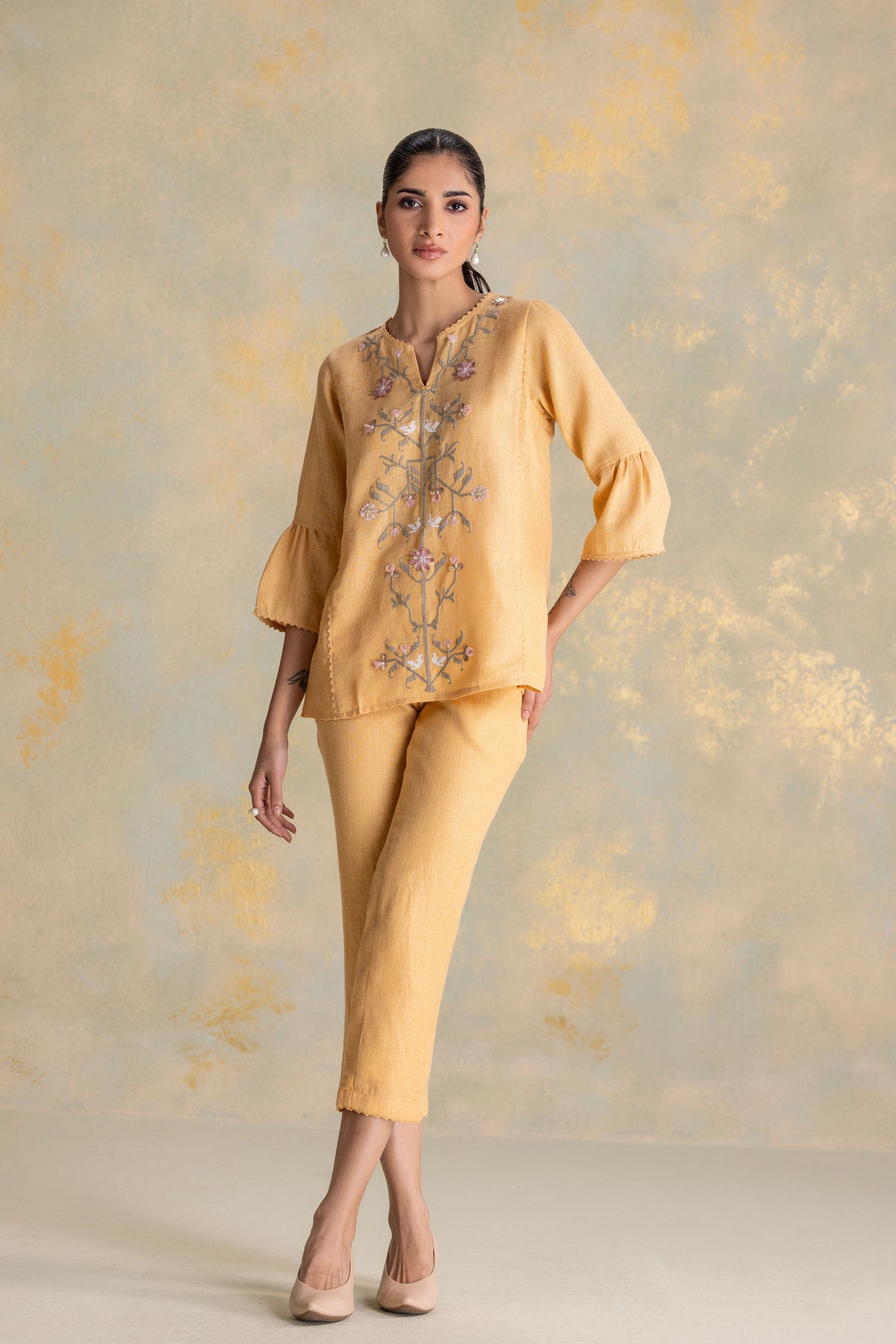 Candlelit Cashew Nirva Co-ord Set