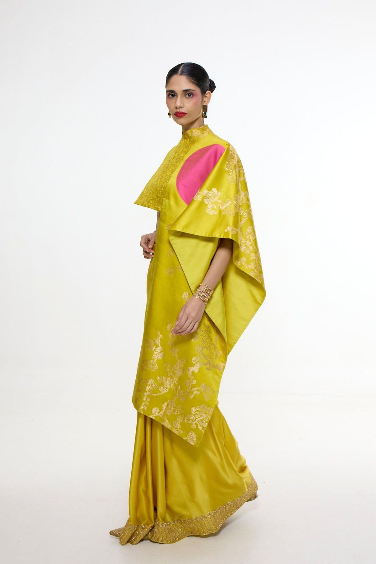Handwoven Ochre Saree