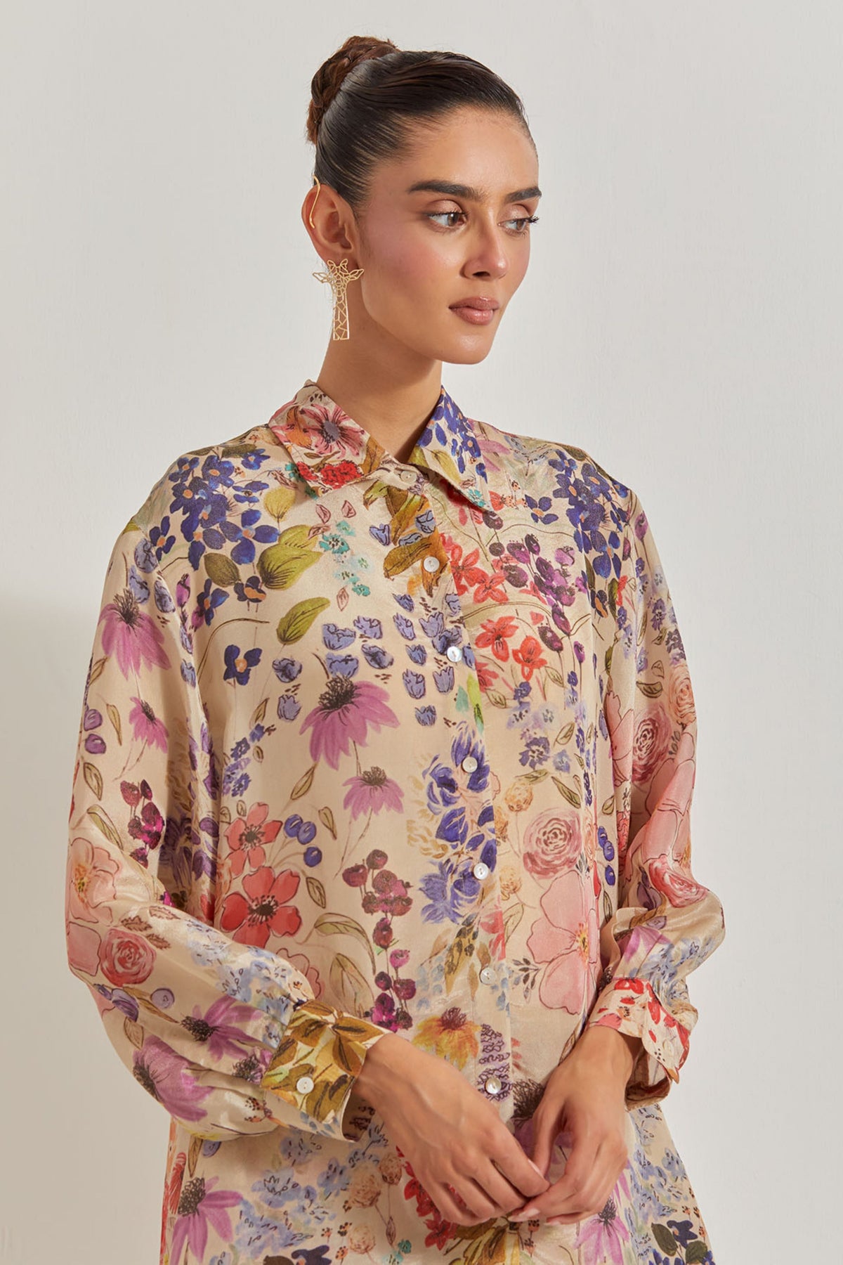 Blooming Burst Tissue Tunic Set
