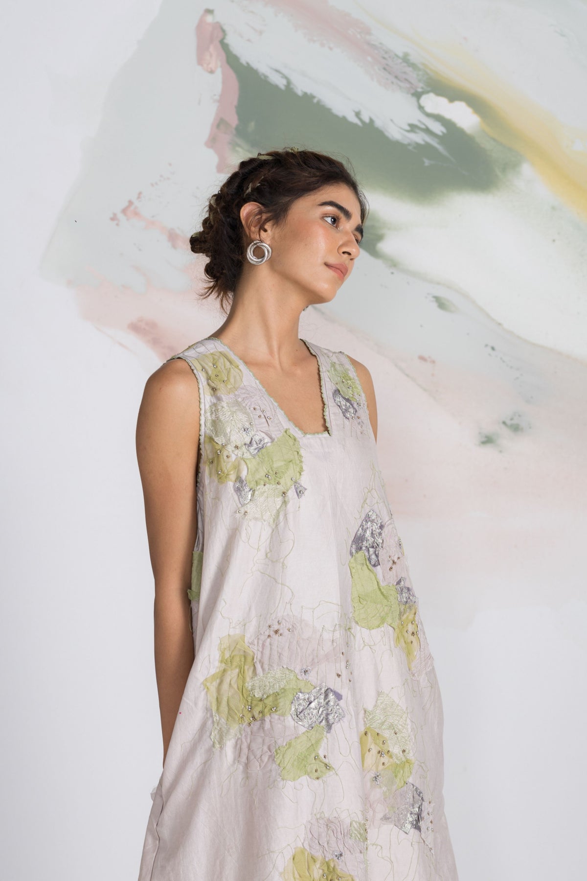 Cloud Patchwork Dress