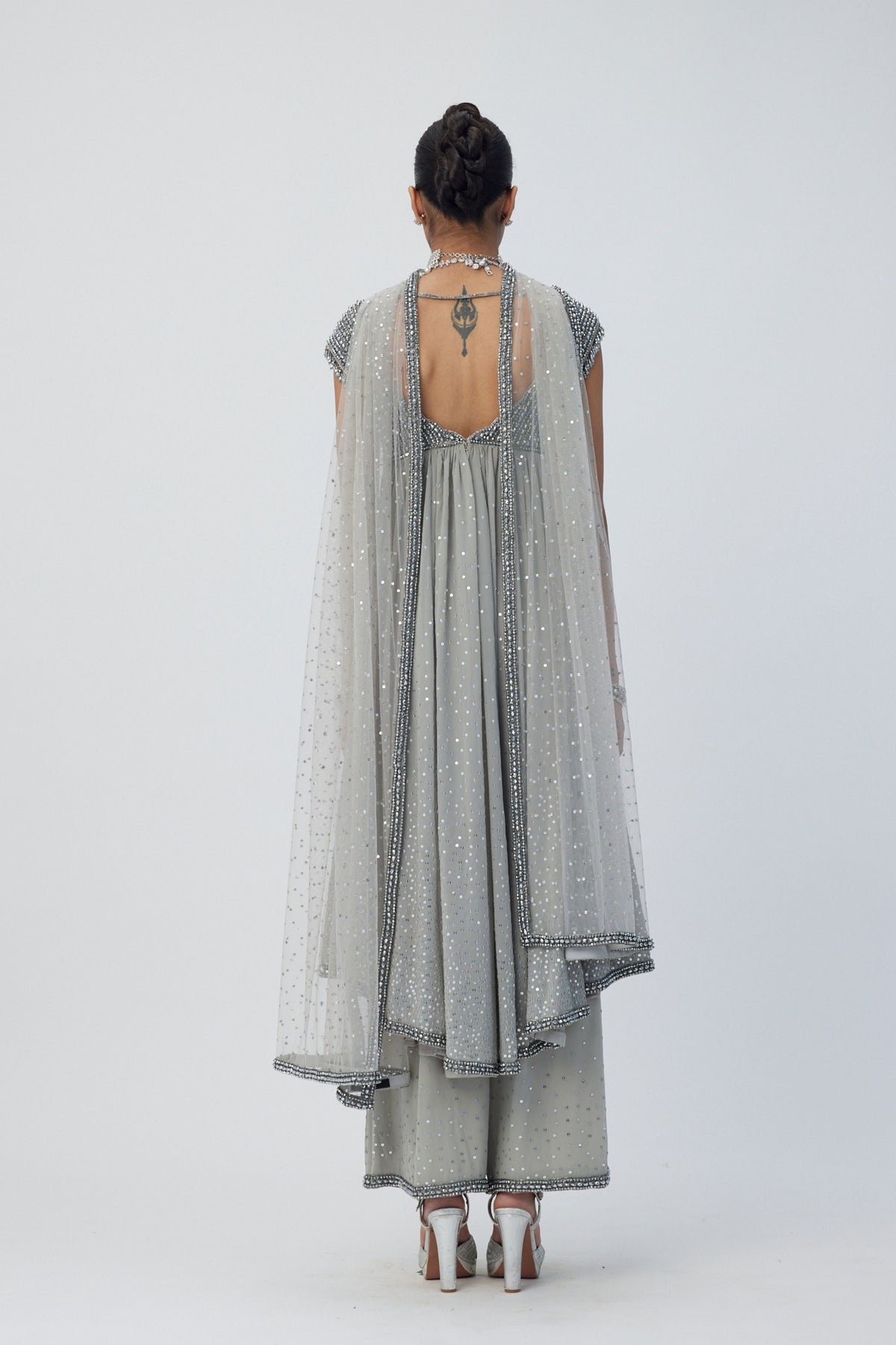 Crystal Grey Kurta Set